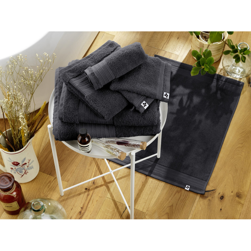 100% combed cotton hand towel L'EFFET PAPILLON Orange