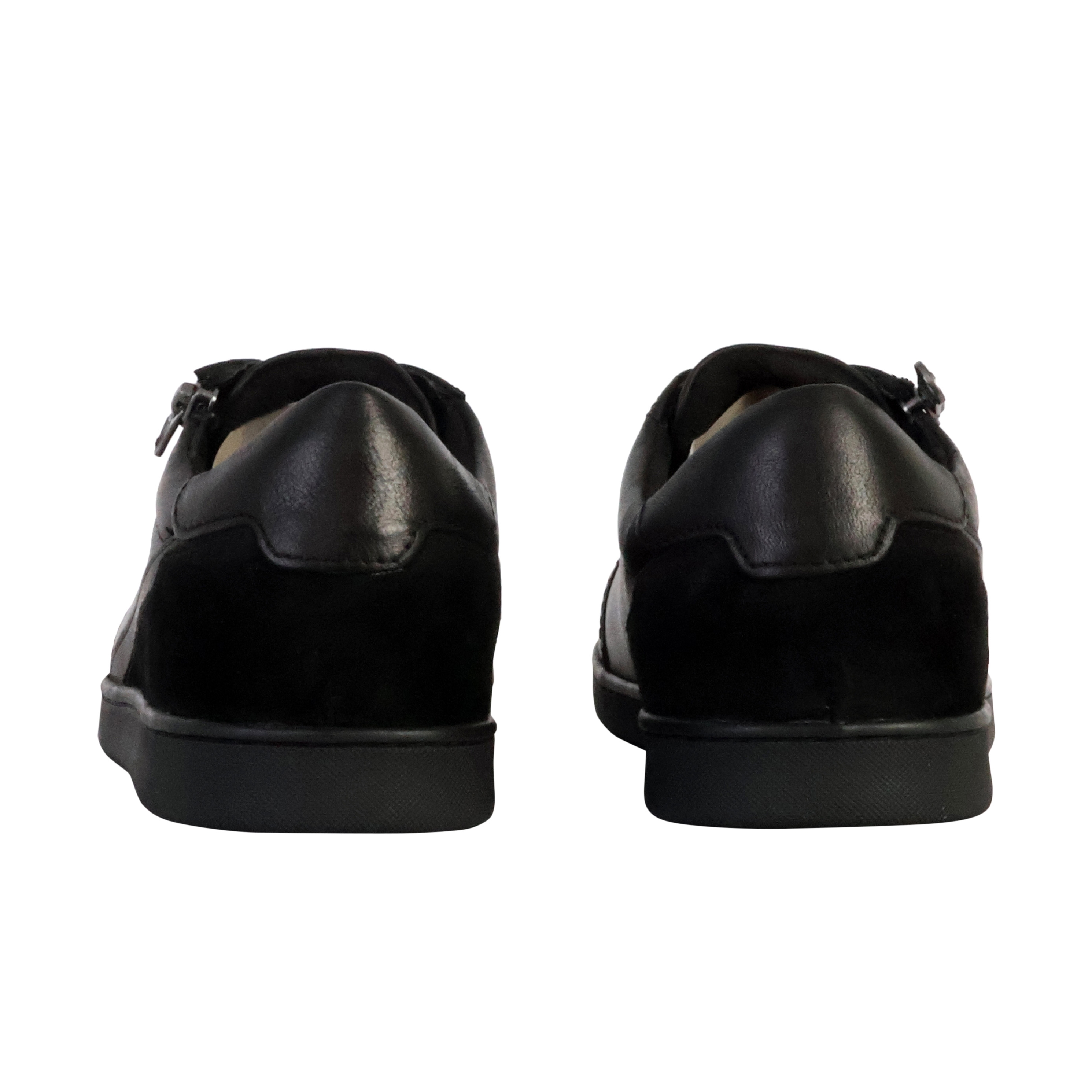 Low leather sneakers - decent REDSKINS Black