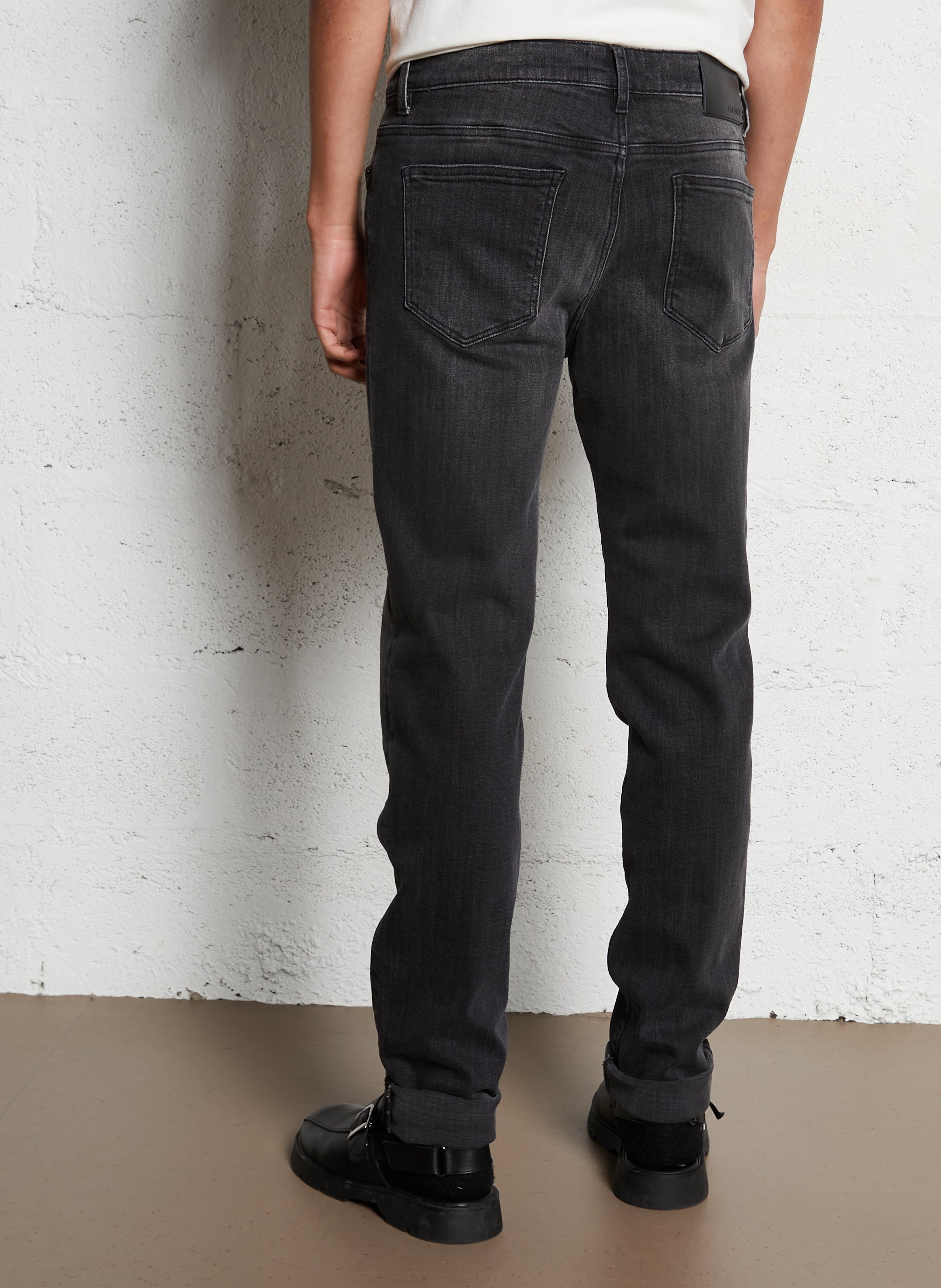 Jean slim en coton mélangé IKKS Gris