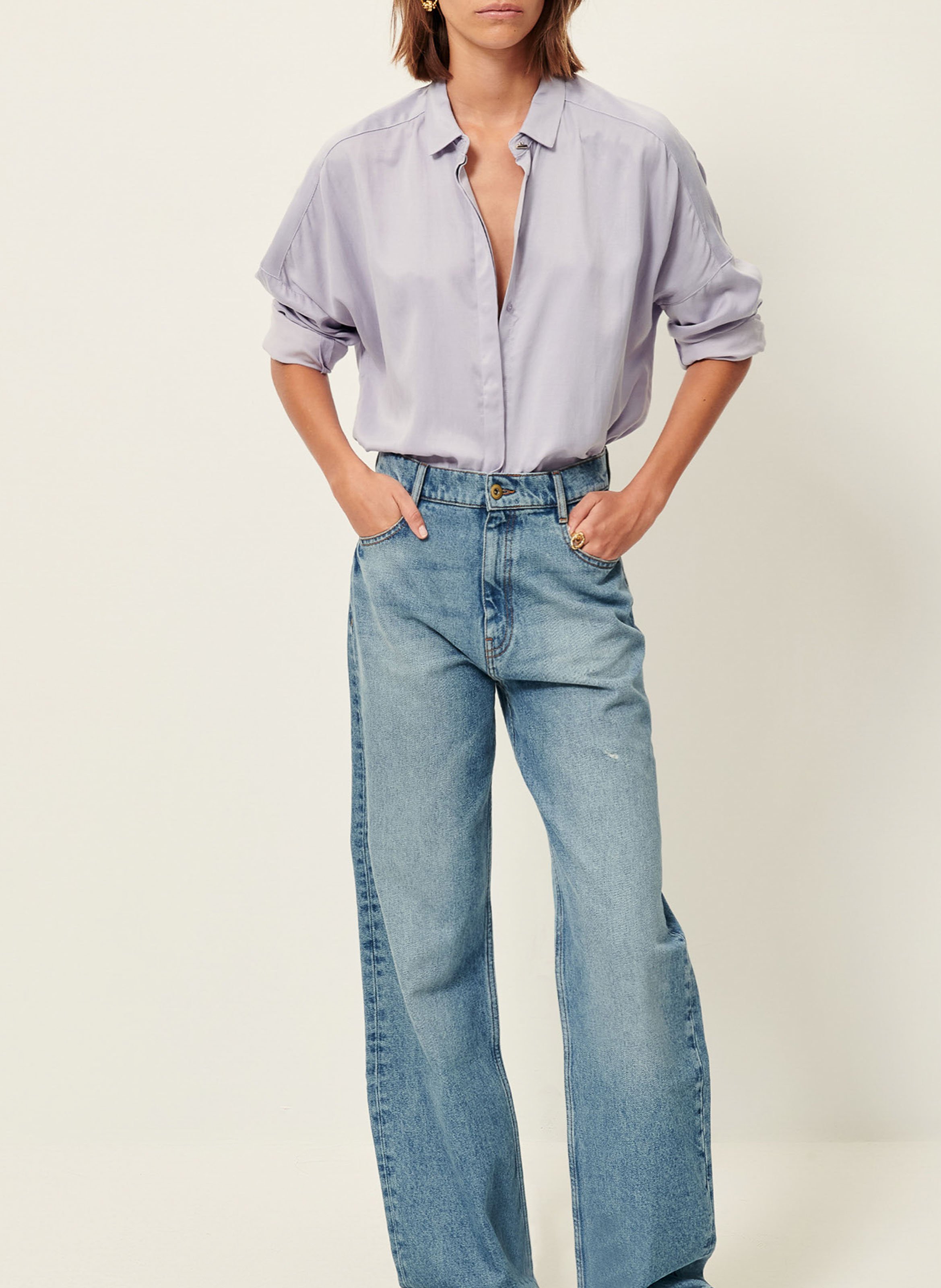 Chemise col classique SESSUN Violet