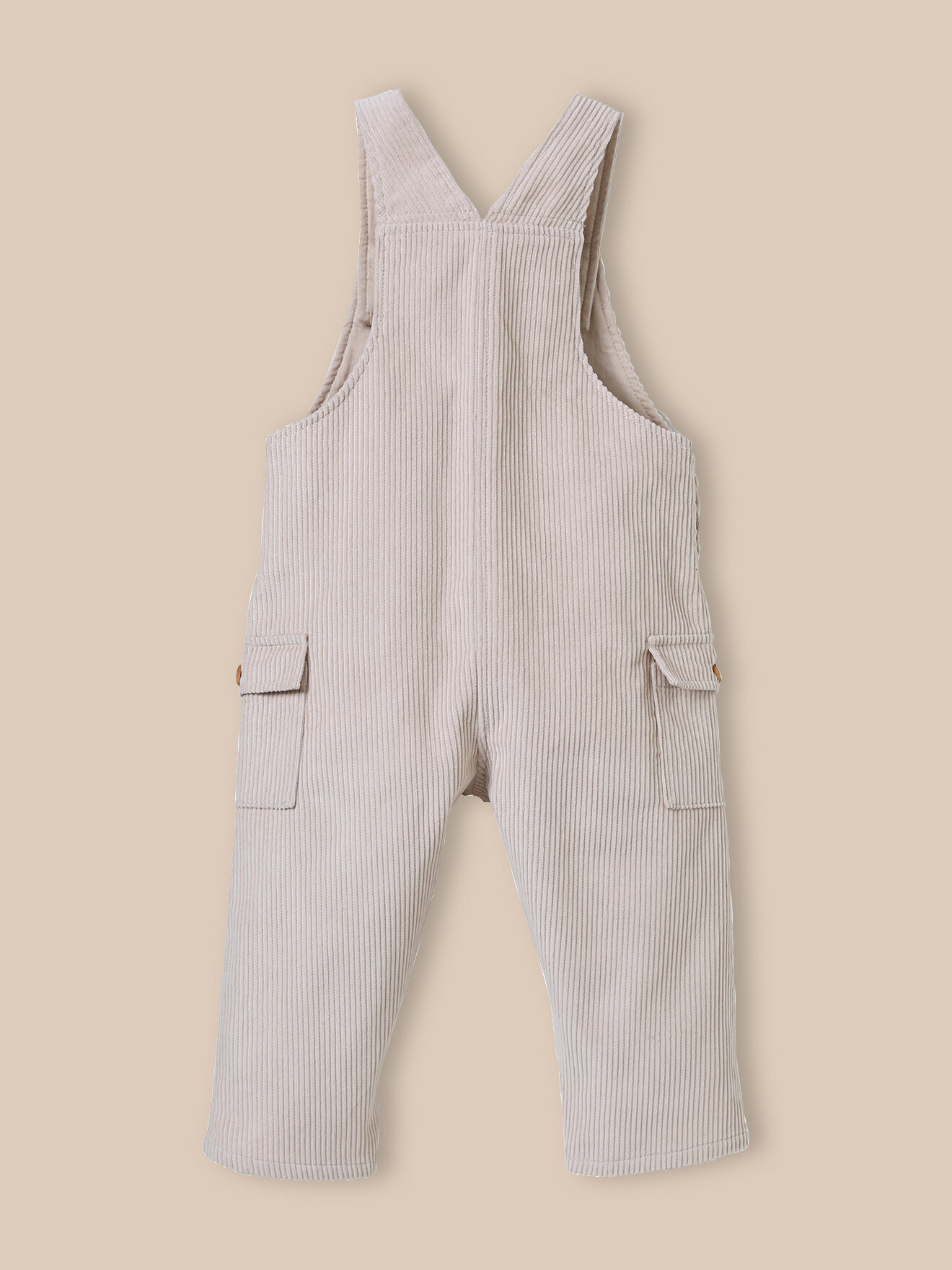 Corduroy overalls CYRILLUS Beige