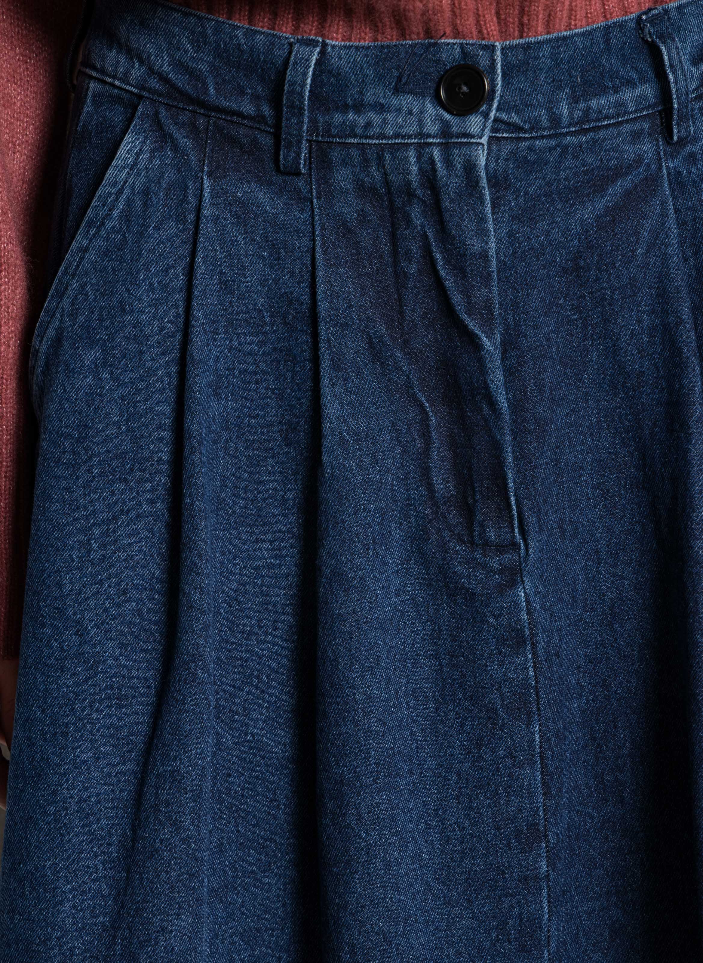 Uitlopende spijkerrok RUE DE TOKYO Blauw