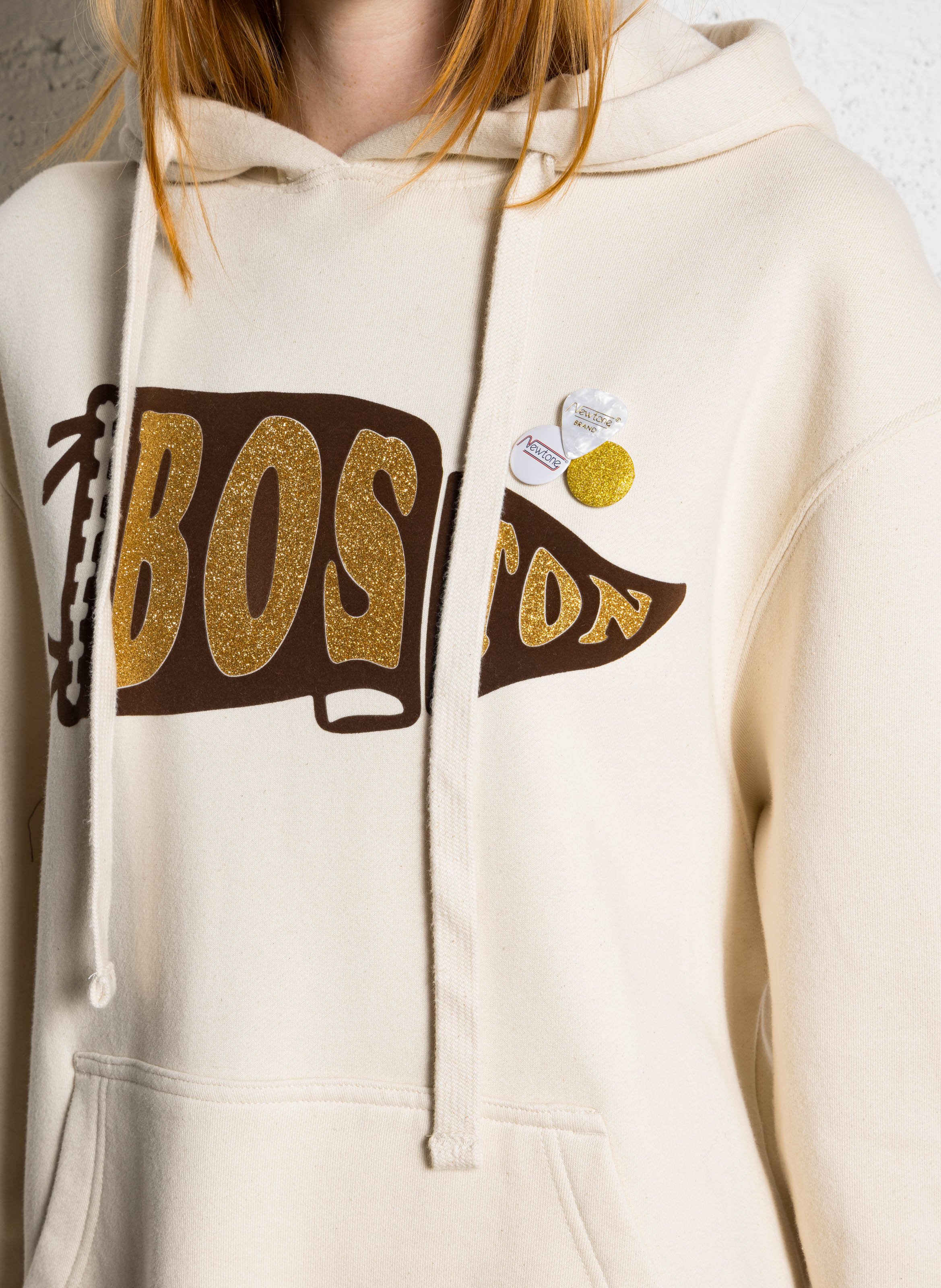 Round neck sweatshirt in blended cotton NEWTONE Beige