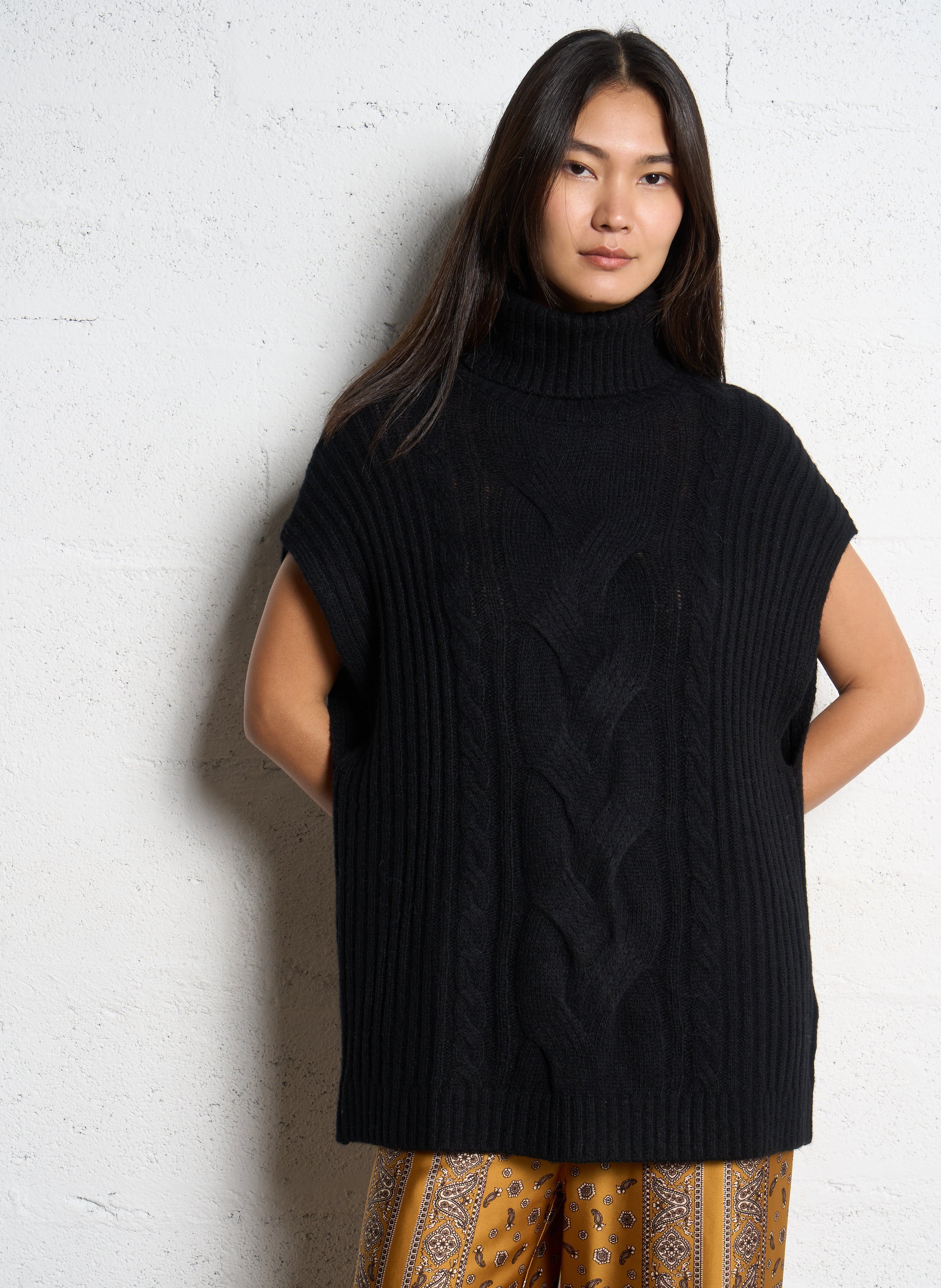 Pull col roulé SUD EXPRESS Noir