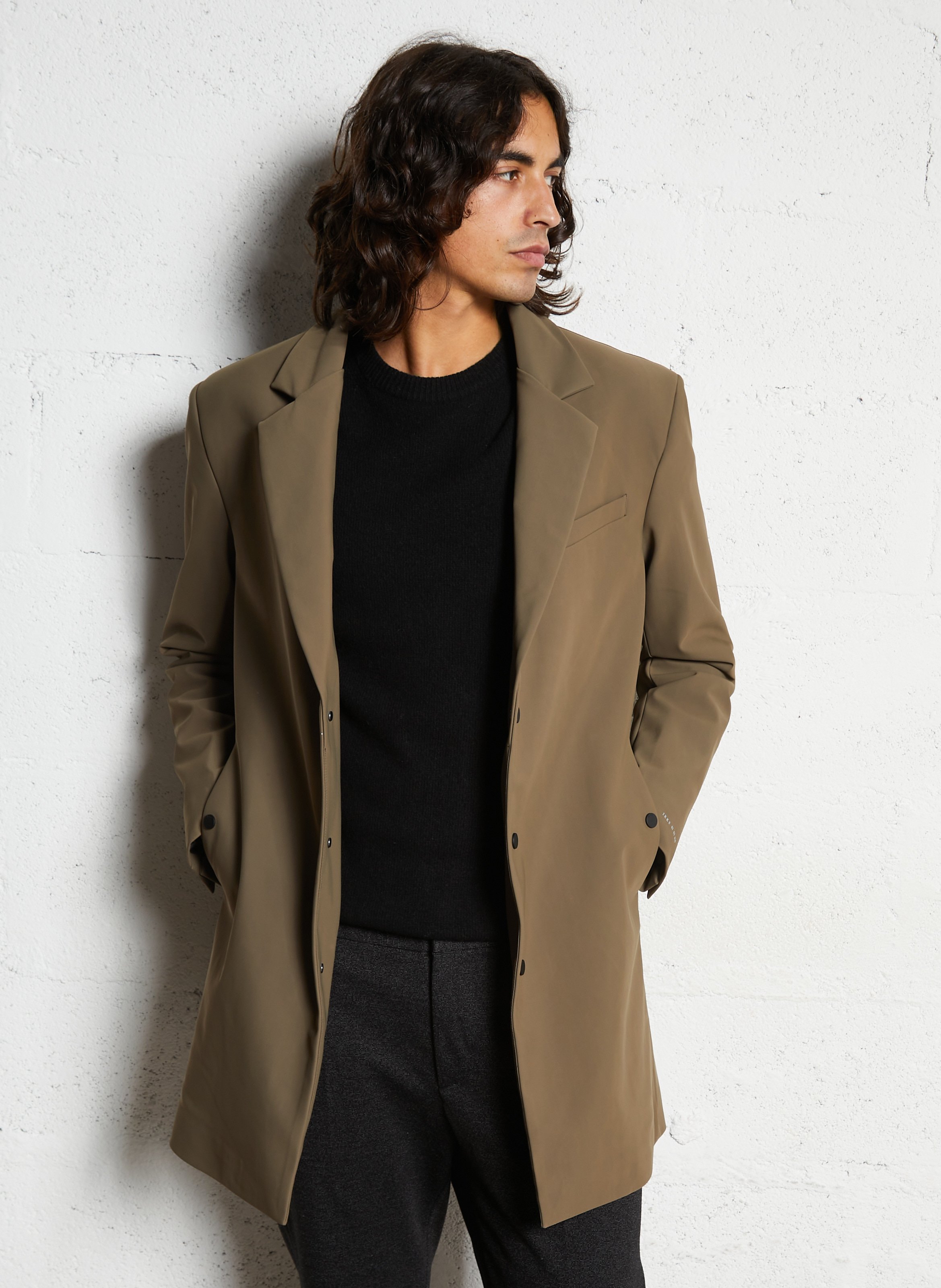 Gerade geschnittener Parka in Uni mit abnehmbarer Kapuze IKKS Braun