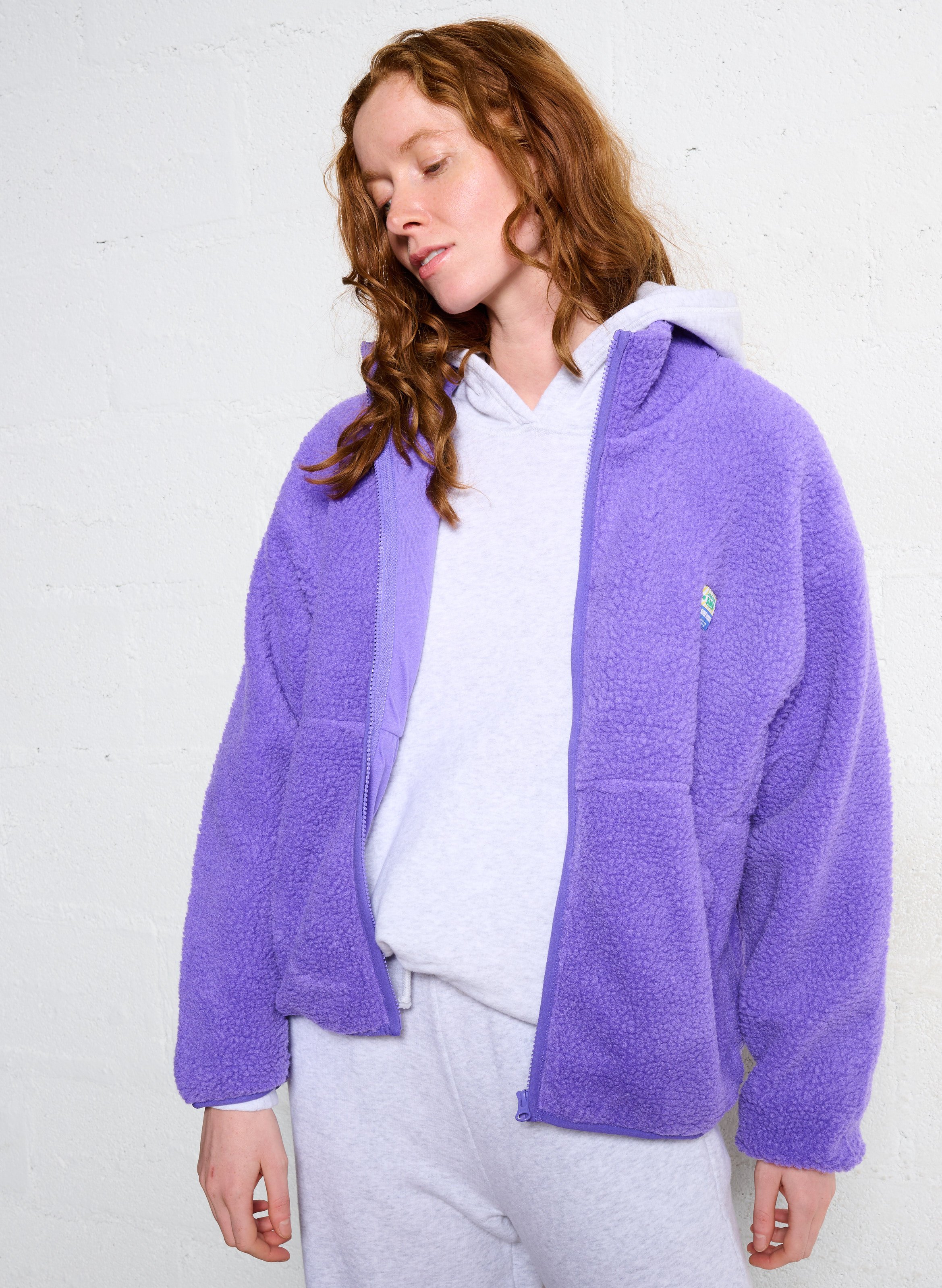 Fleecejacke mit Reißverschluss AMERICAN VINTAGE