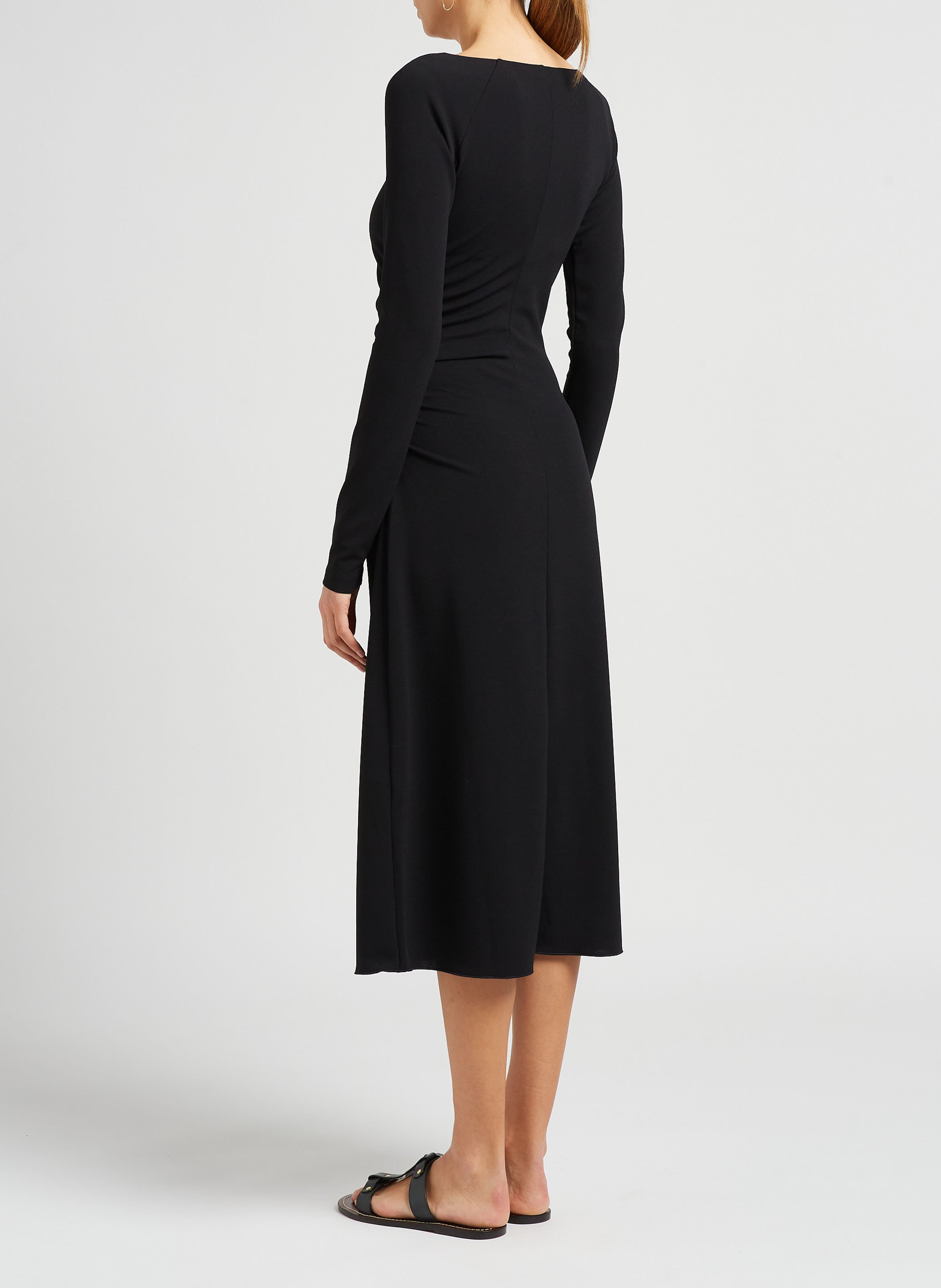 Robe midi col bateau MAX&Co. Noir
