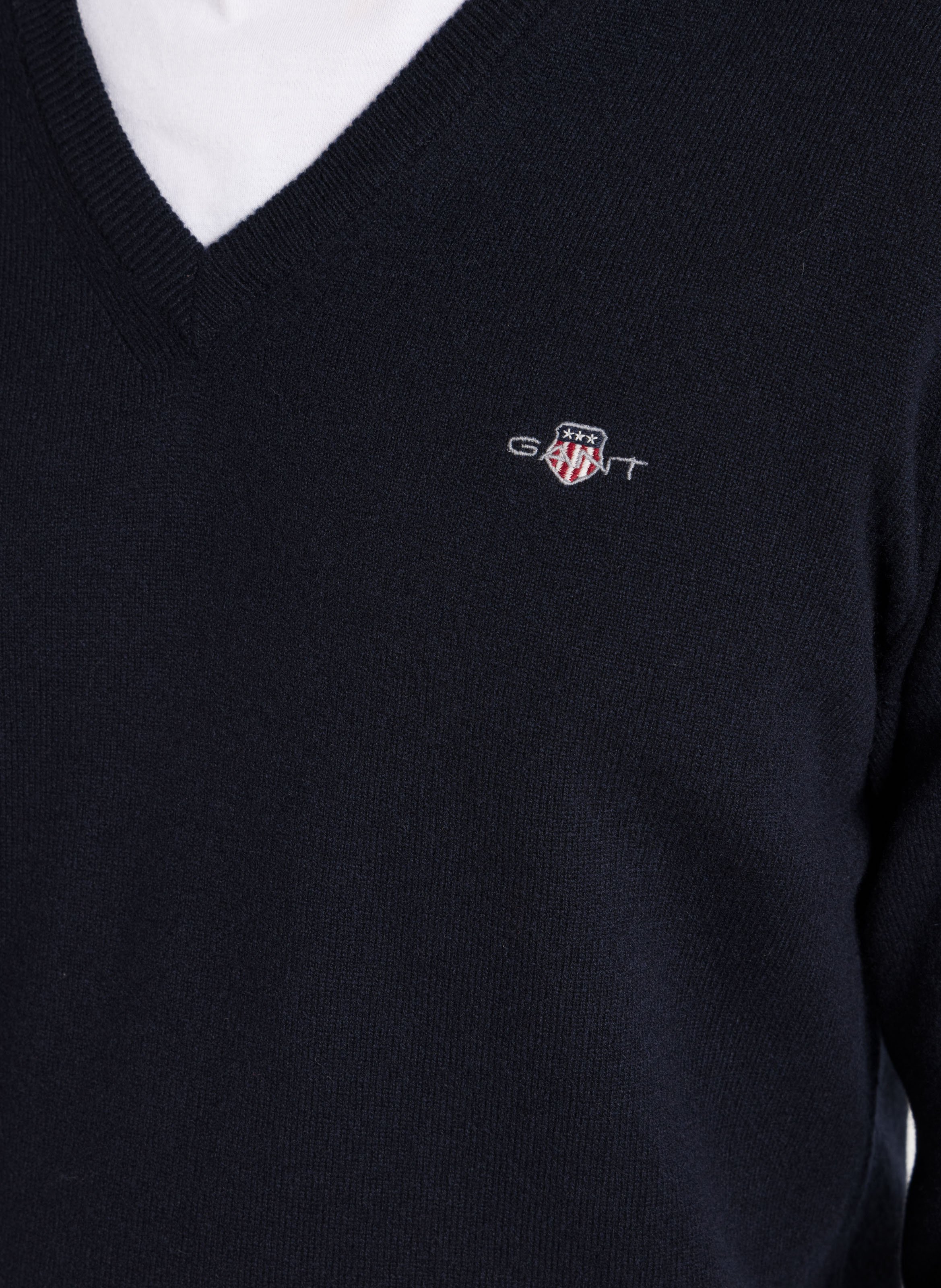 Wollen trui met V-hals GANT Blauw