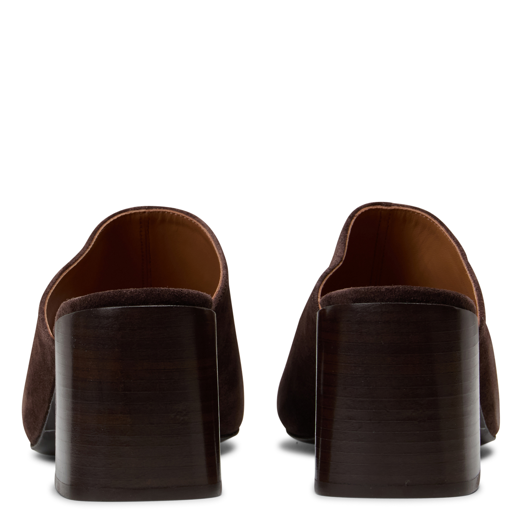 Heeled suede mules MELLOW YELLOW Brown