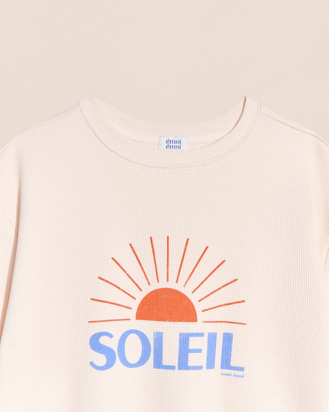 Waffled organic cotton sun T-shirt EMOI EMOI White