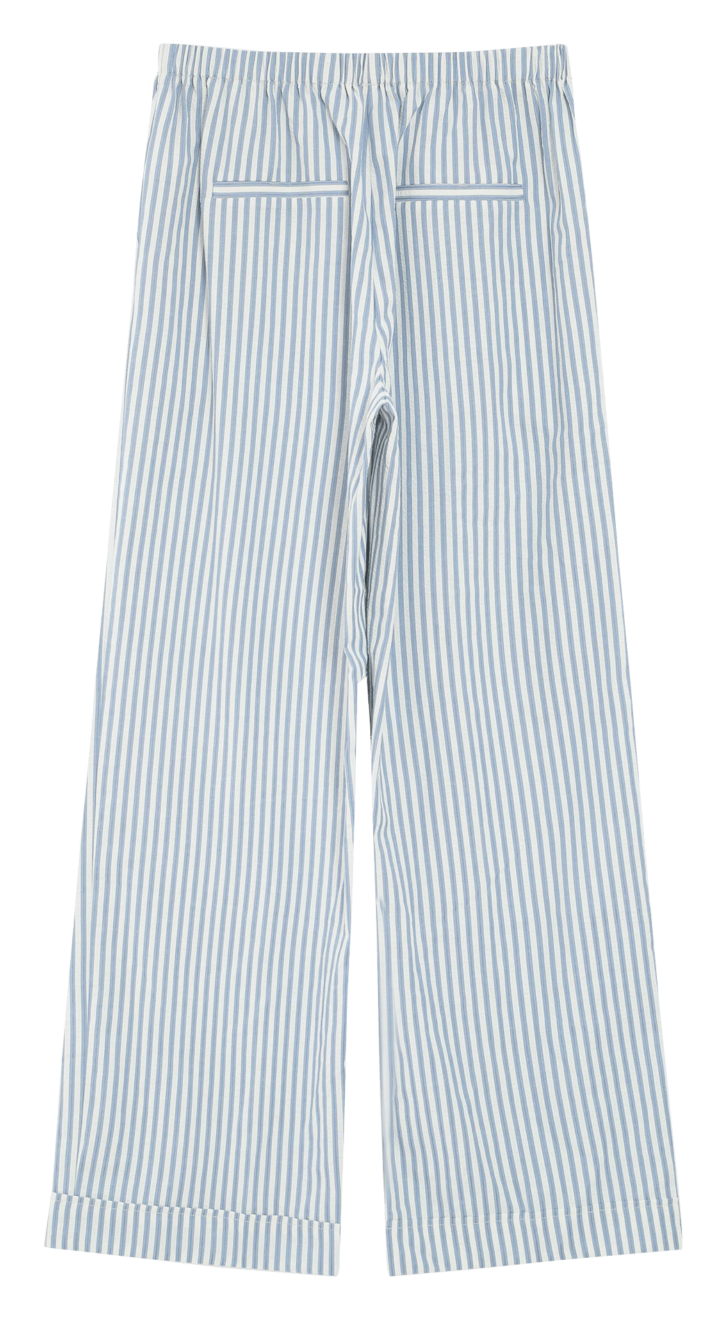 Wide leg cotton blend trousers GRACE ET MILA Blue