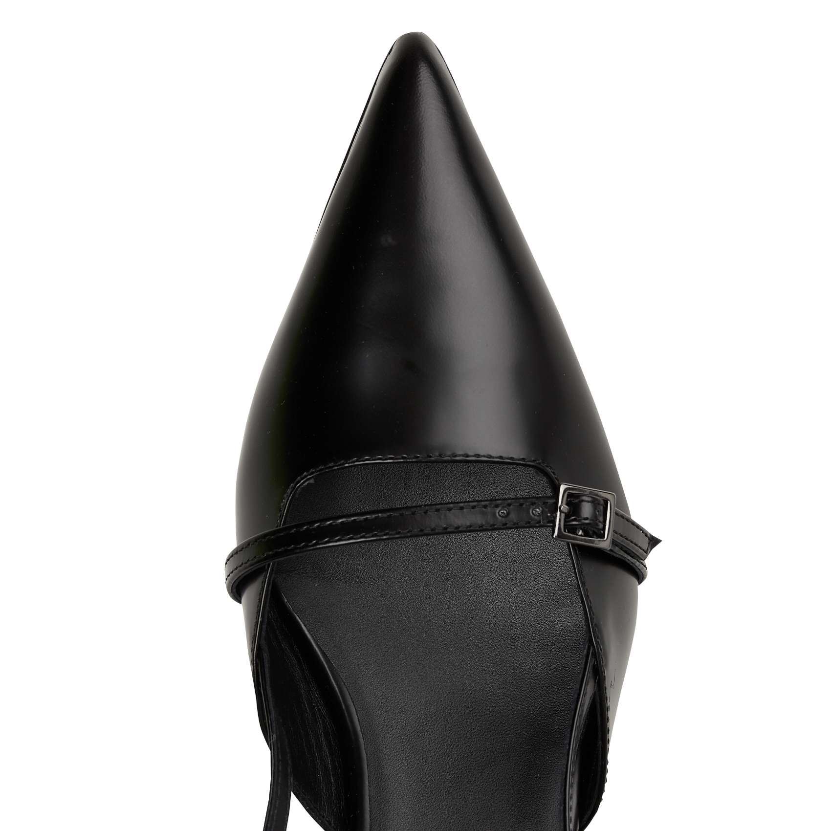 Slingback-Pumps aus Leder BOBBIES Schwarz