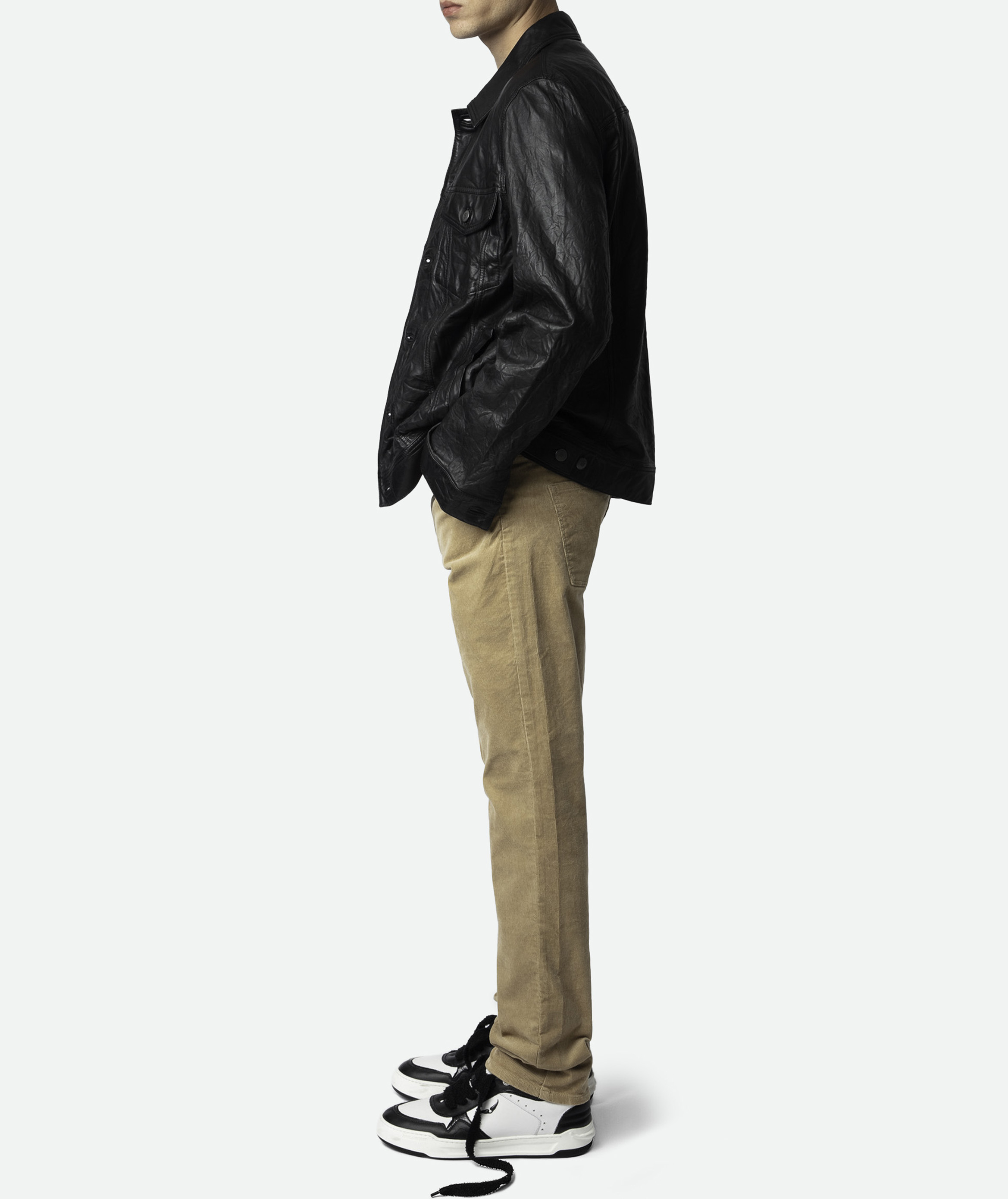 Pantalon ajustée en coton mélangé ZADIG&VOLTAIRE Beige