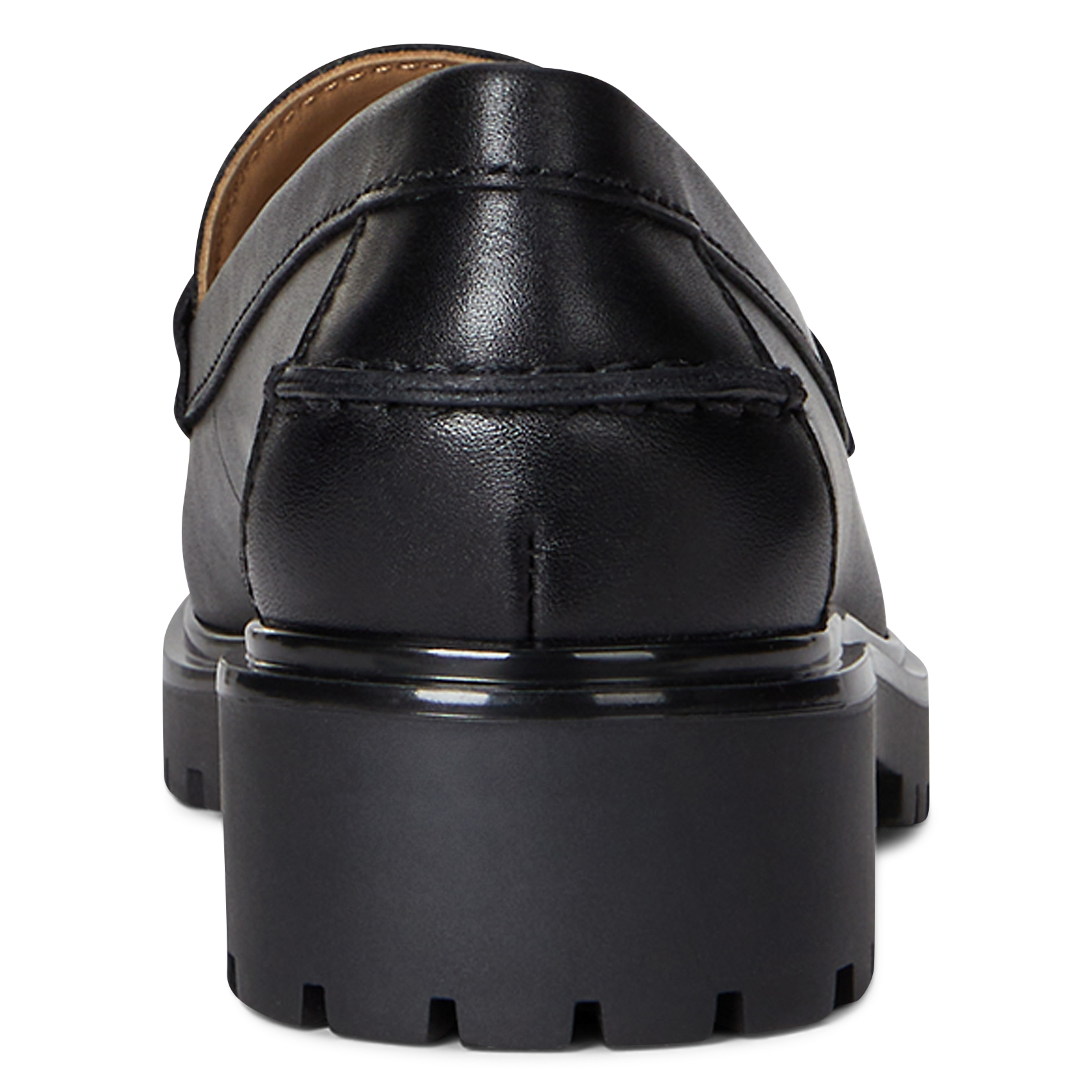 Mocassins à plateforme en cuir LAUREN RALPH LAUREN Noir