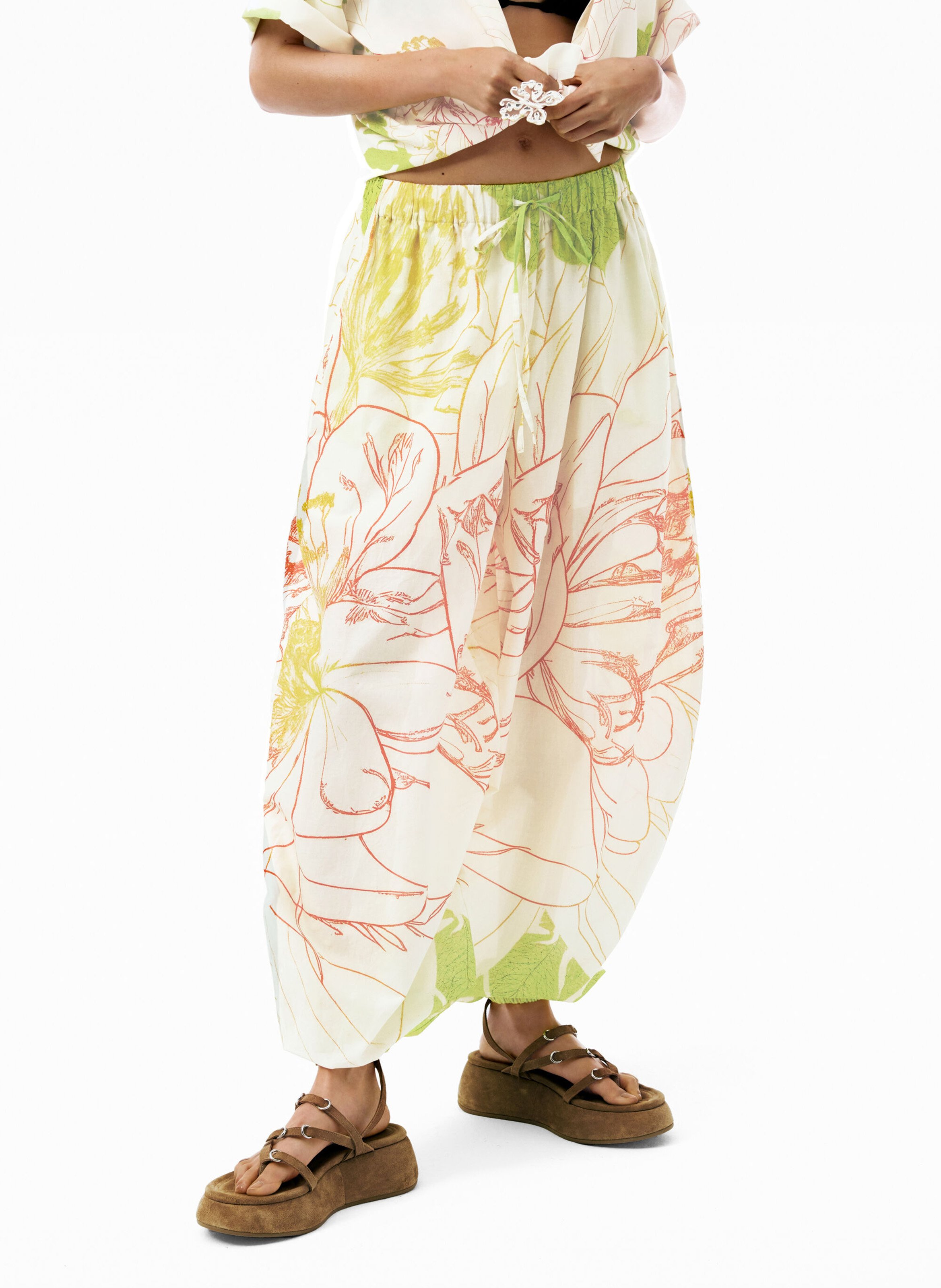 Pantalon baloon imprimé  DESIGUAL Vert