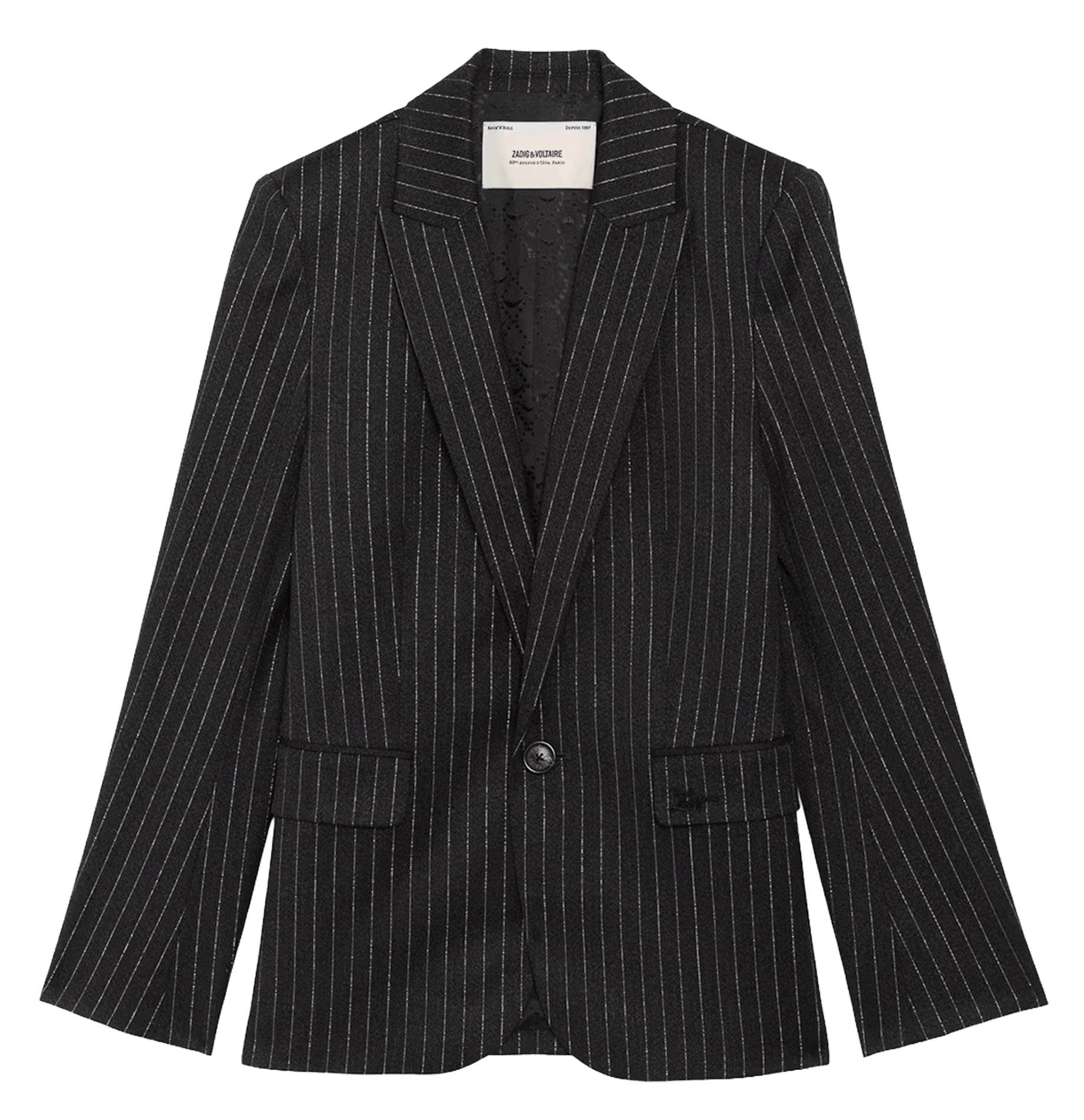 Veste tailleur rayée ZADIG&VOLTAIRE Gris