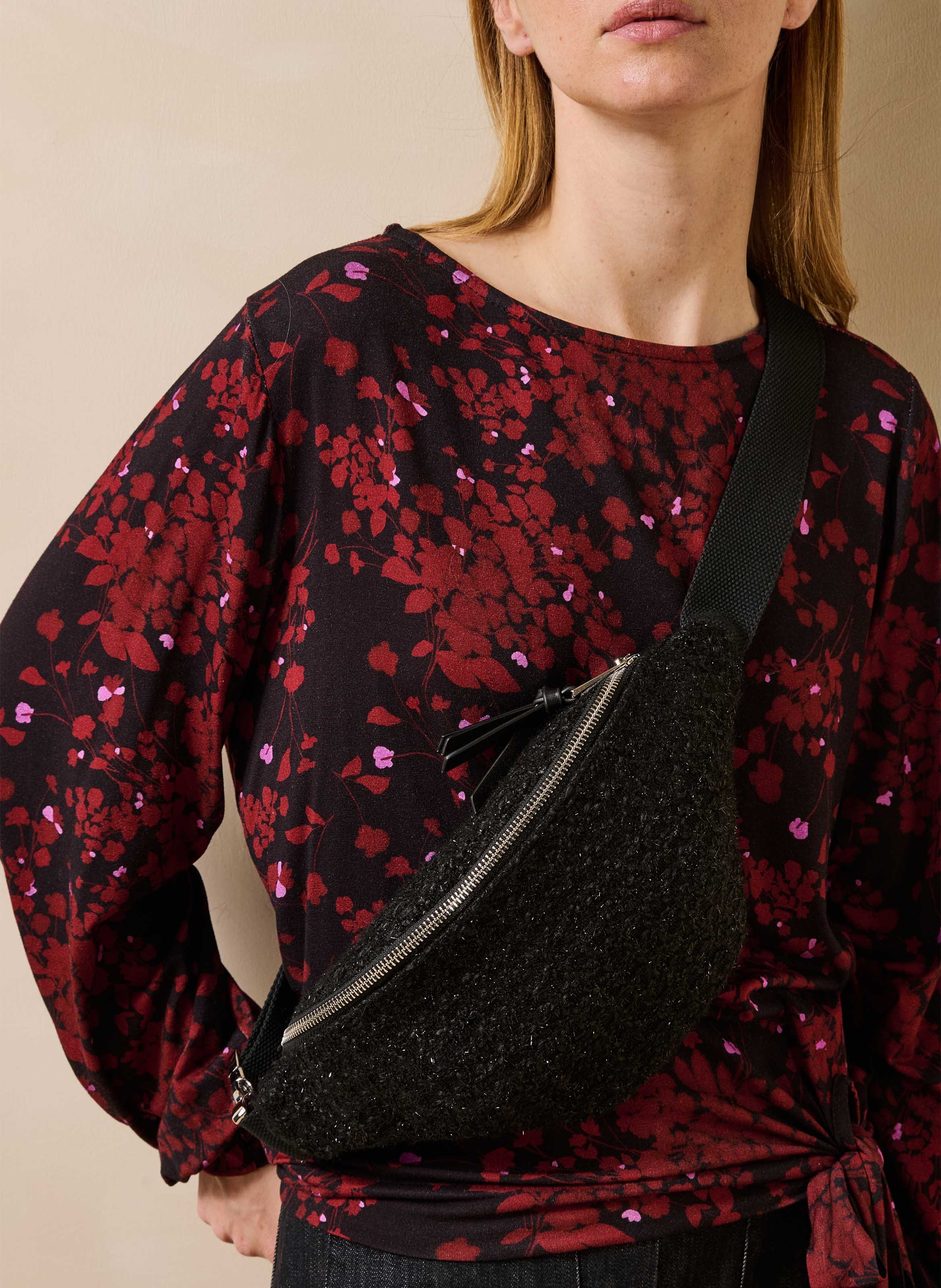 Sac banane  LA FEE MARABOUTEE Noir
