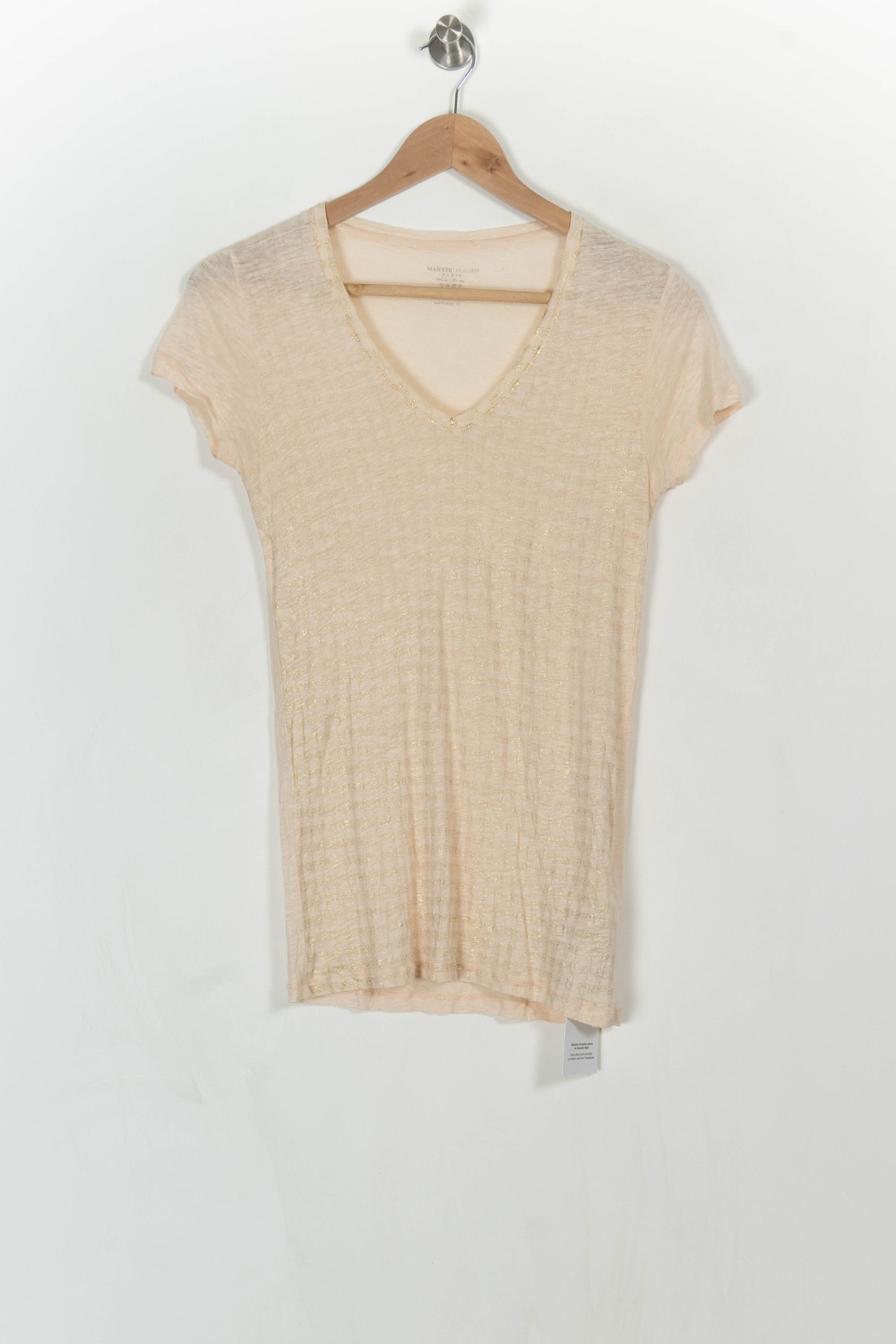 Tee-shirt MAJESTIC FILATURES - SECONDE MAIN Rose