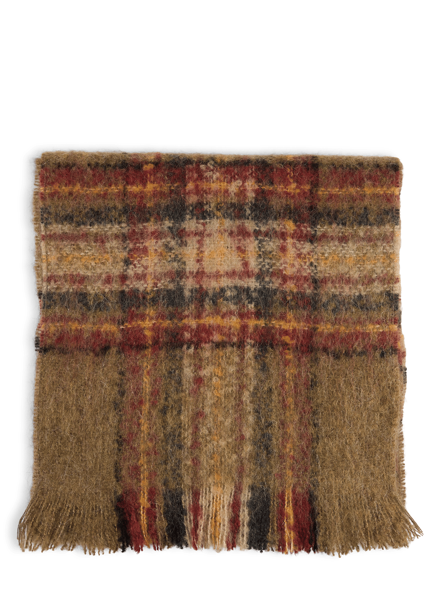Checked scarf with fringed edges SAISON 1865