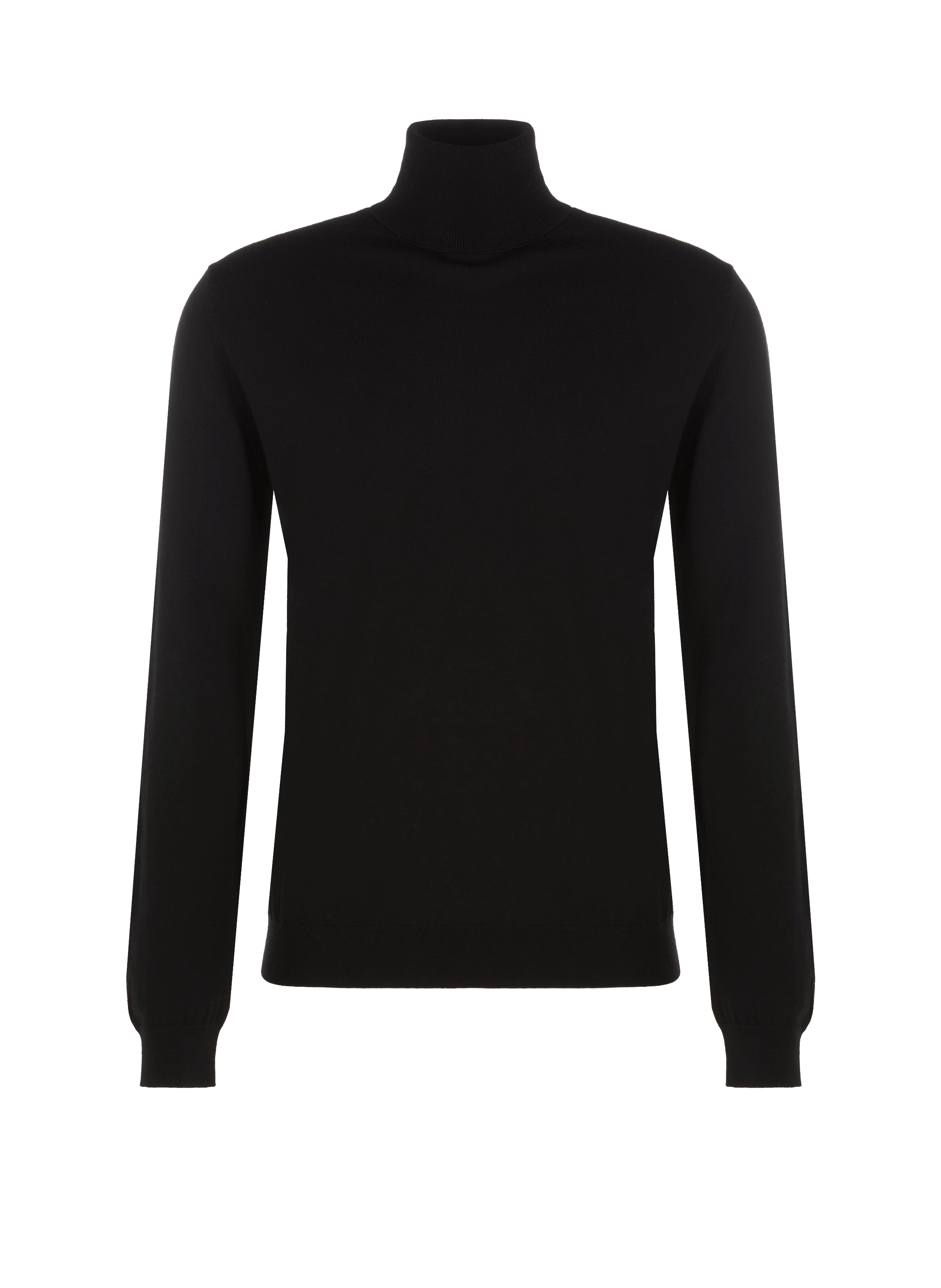 Arnau merino wool turtleneck sweater by Arnau-R SAISON 1865 Black