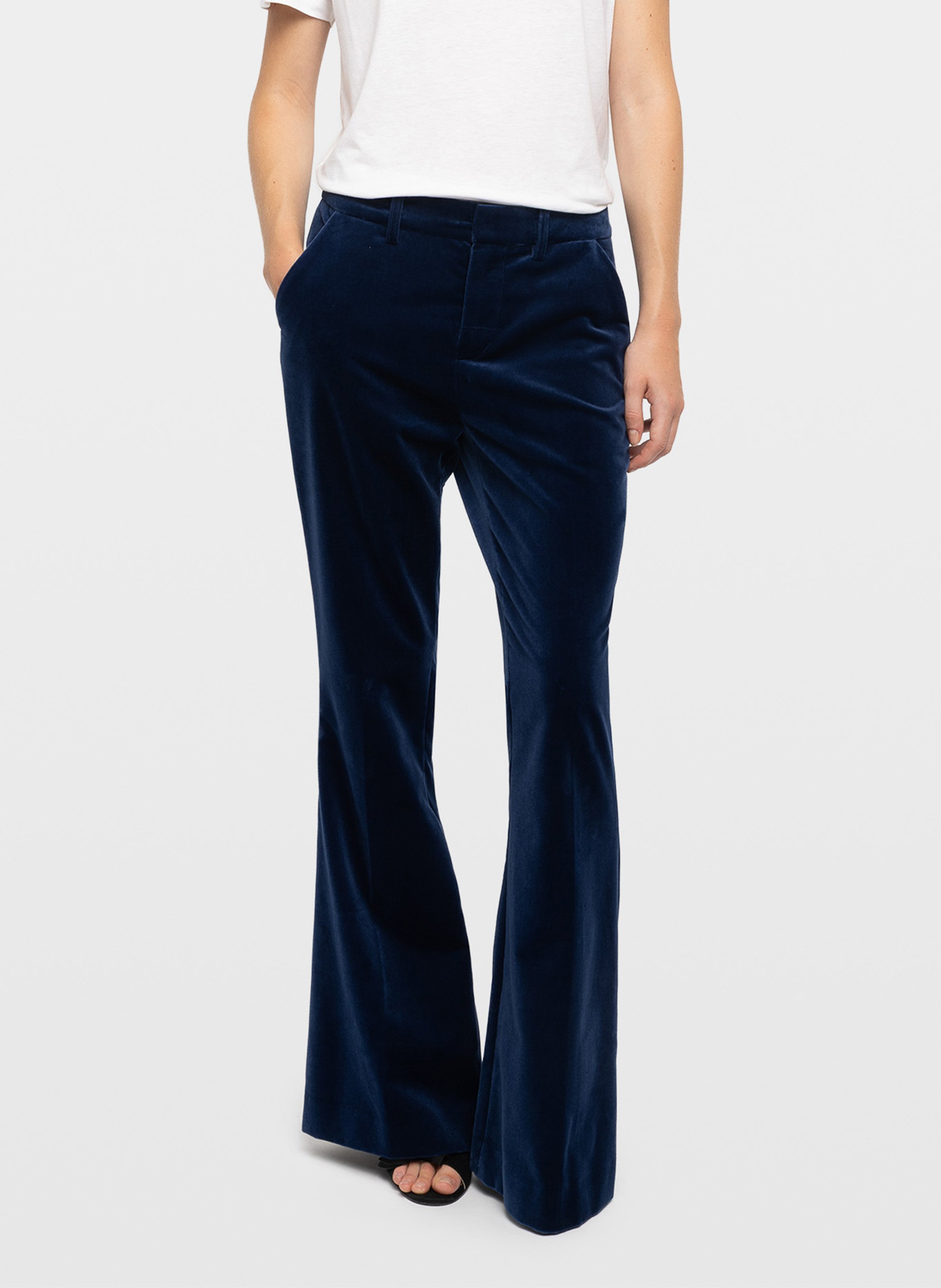 Pantalon boot-cut en coton ZADIG&VOLTAIRE Bleu