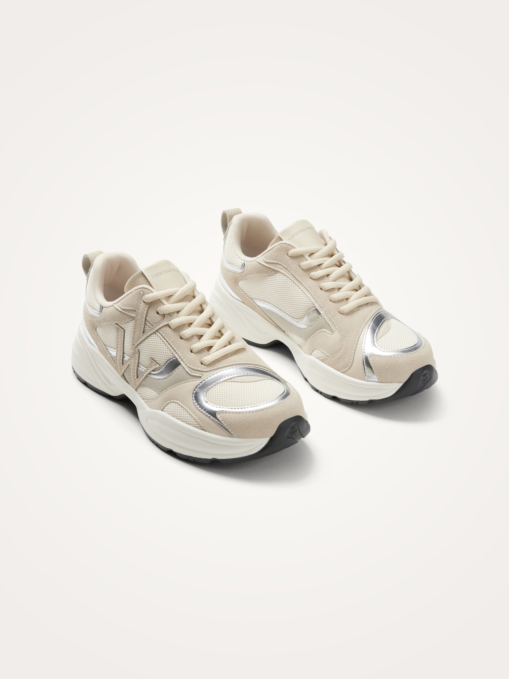 Low-top mesh sneakers VANESSA WU Beige