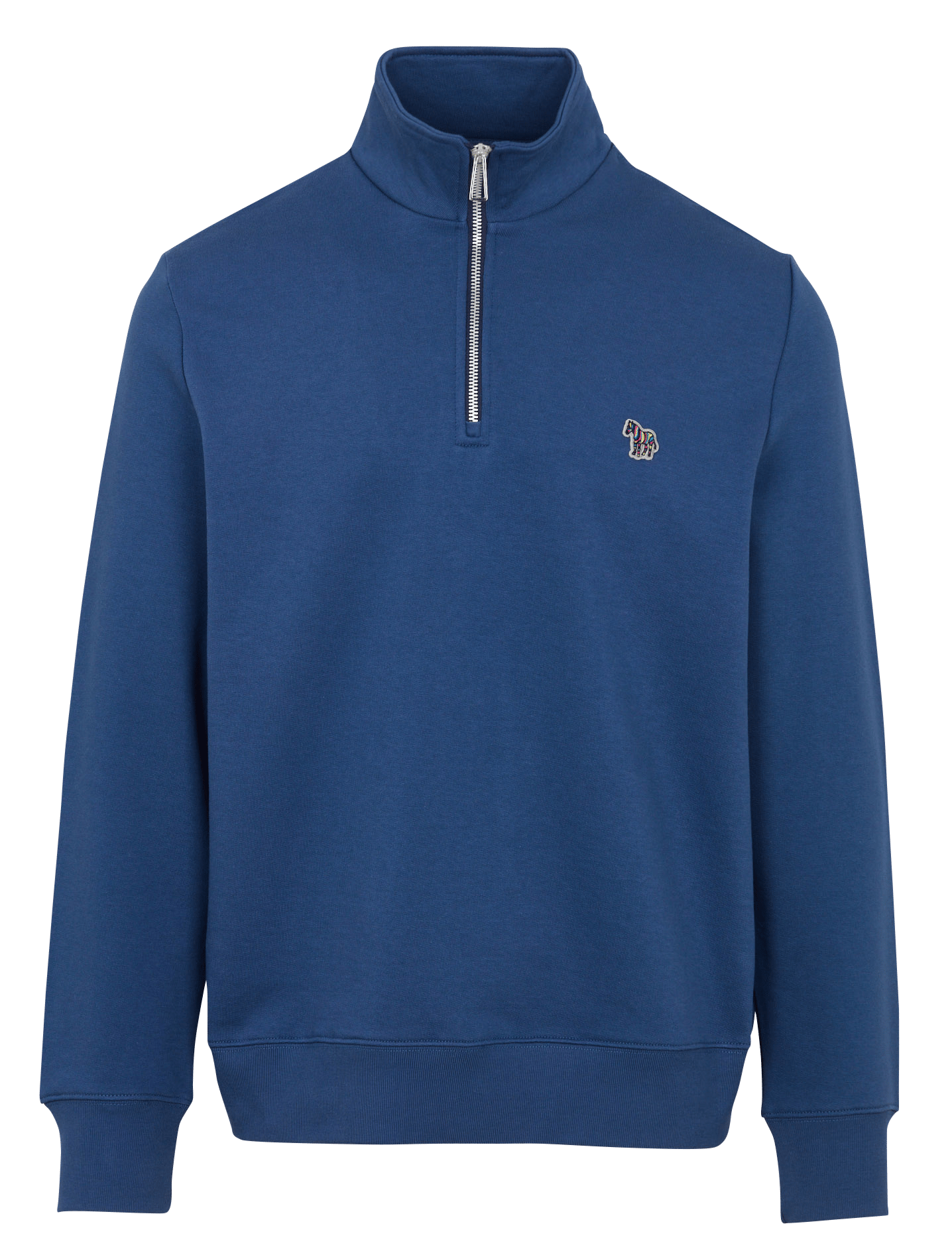 Sweatshirt aus Bio-Baumwolle mit Stehkragen PAUL SMITH Blau