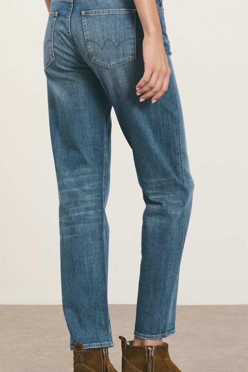 Straight jeans, 7/8 length LE TEMPS DES CERISES Blue