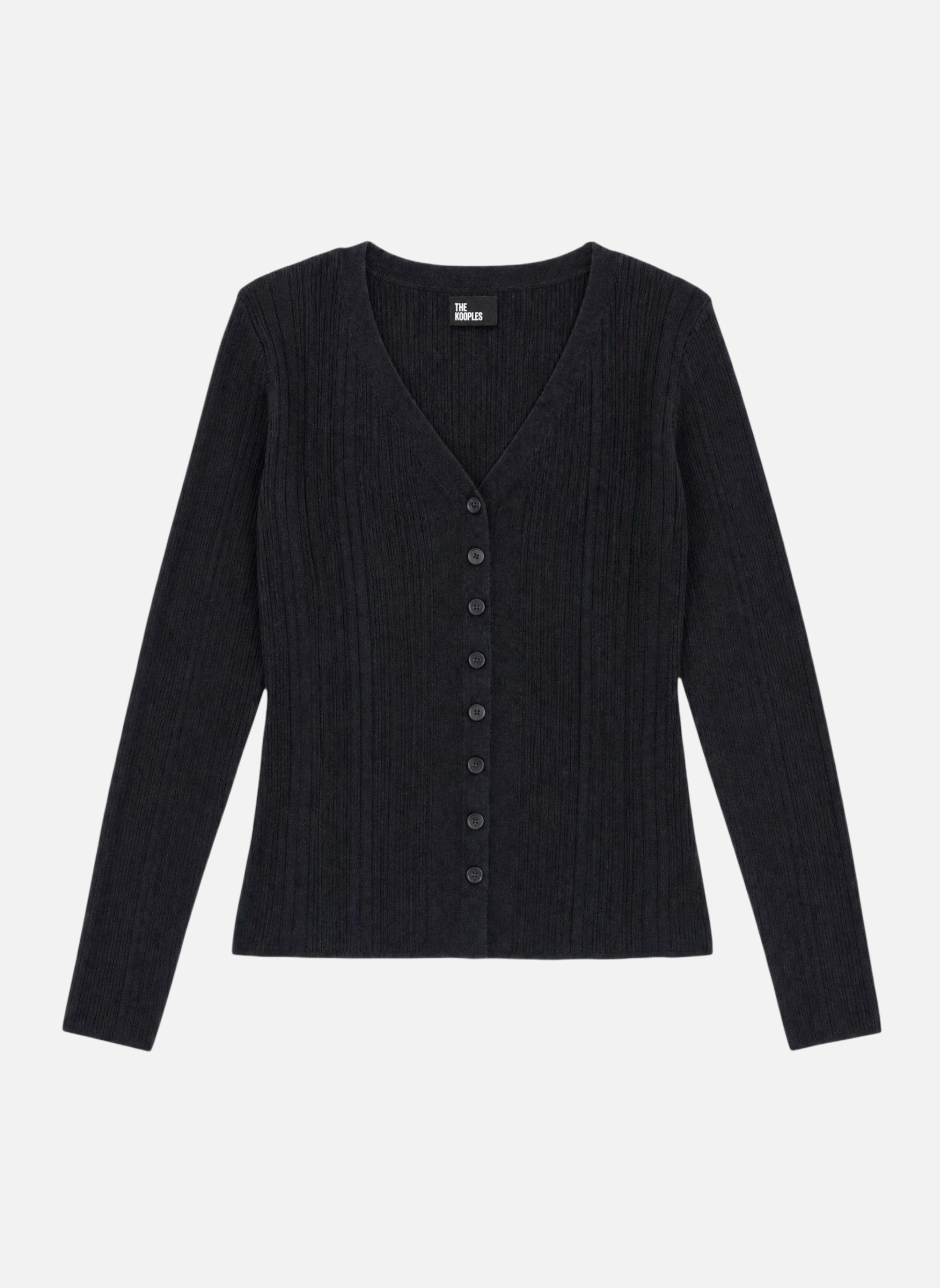 Mixed Wool Top THE KOOPLES Black