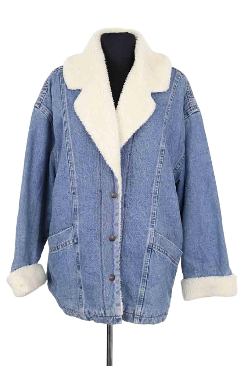 Regular-fit organic cotton jacket with sherpa collar LEVI'S - Seconde main Blue