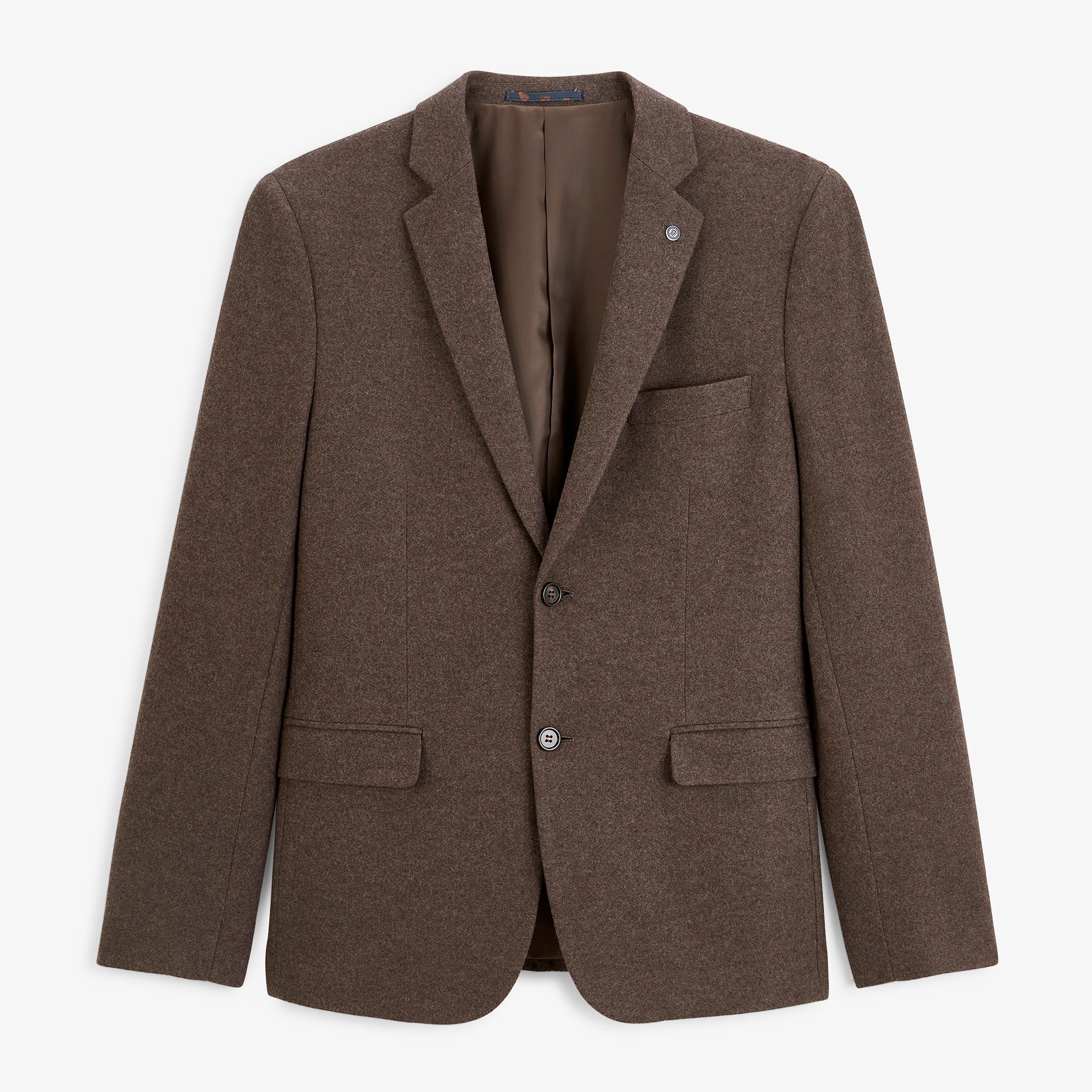 Henri blazer in brownie brown wool SERGE BLANCO Brown