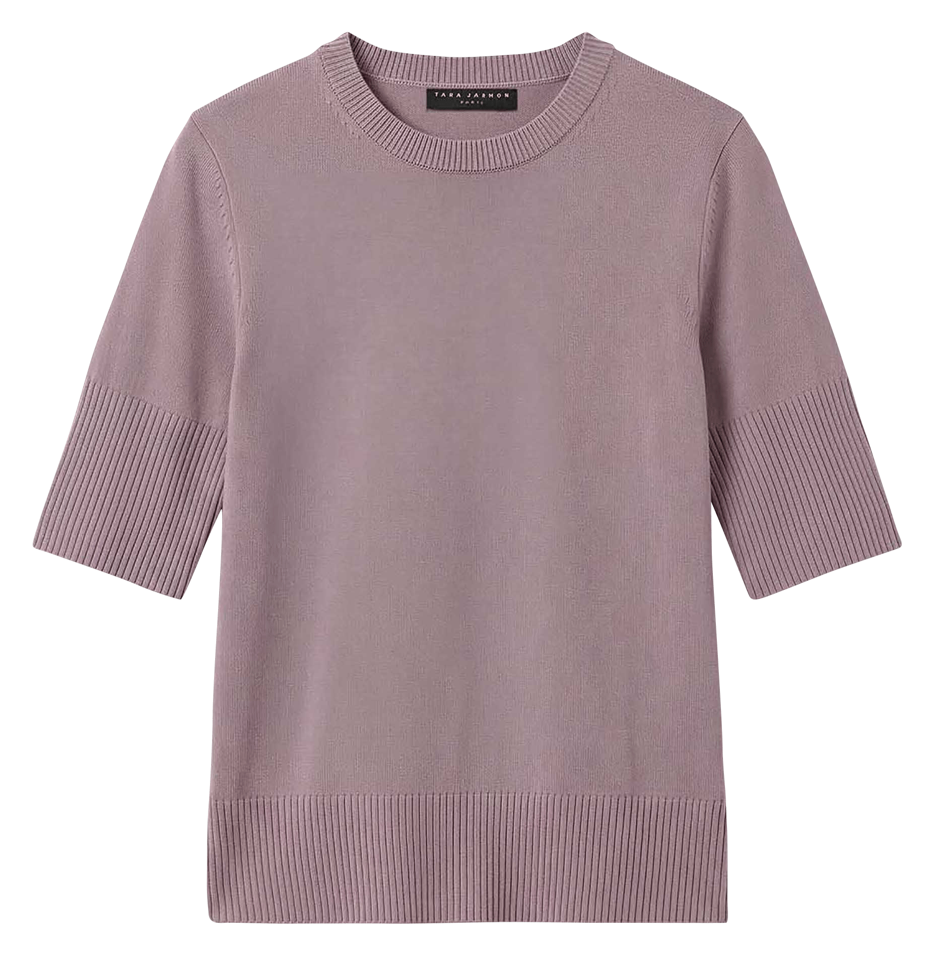 Round-neck straight sweater TARA JARMON Purple
