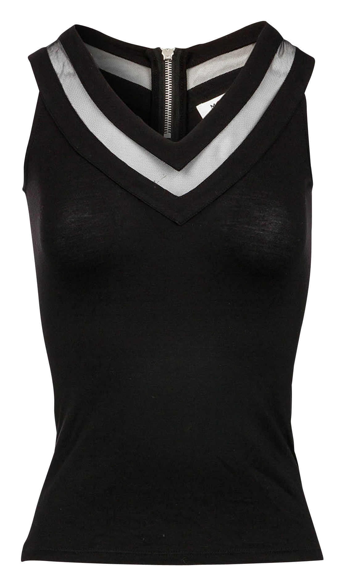 Tanktop mit V-Ausschnitt MORGAN Schwarz