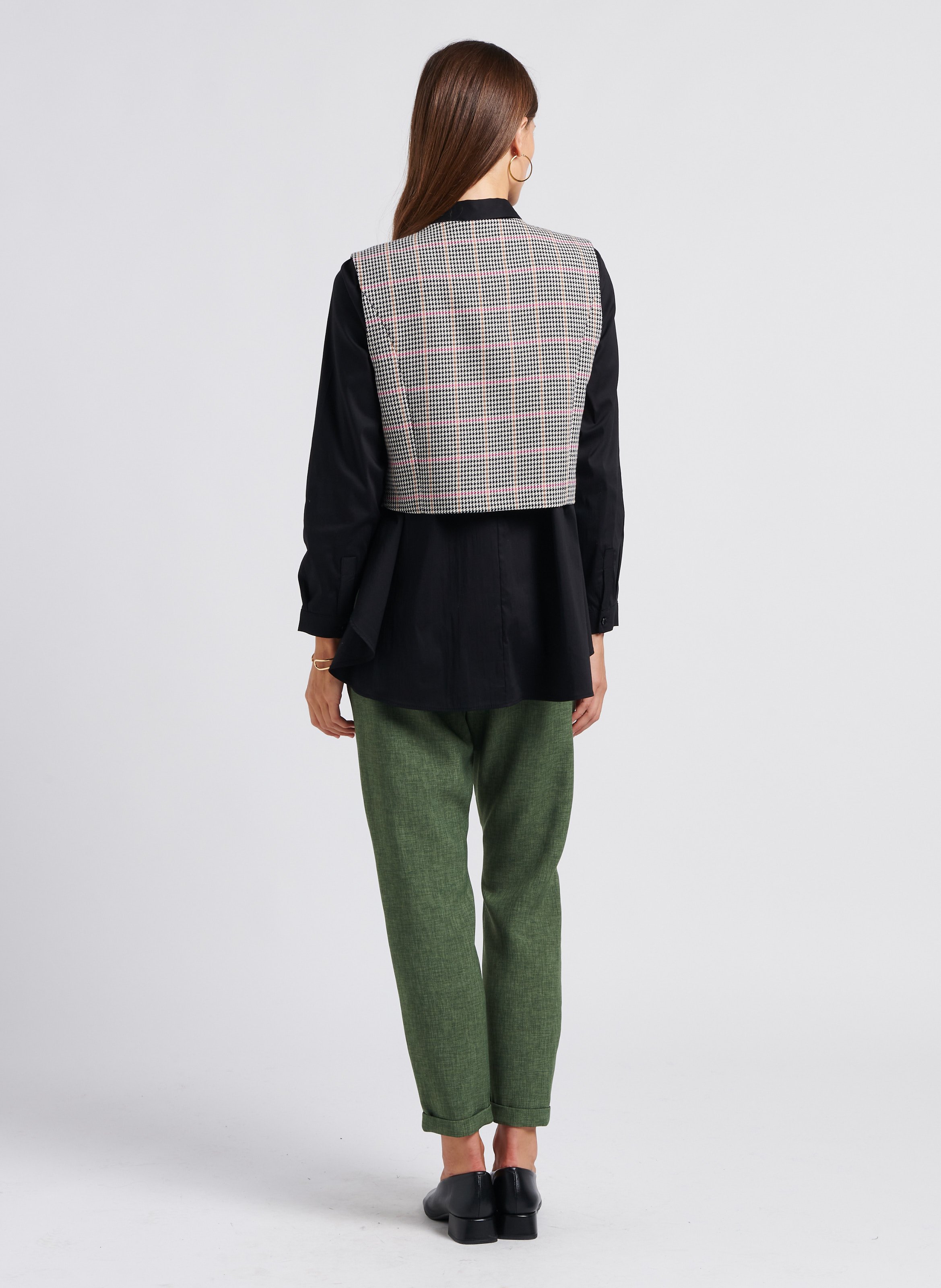 Ikks Manteaux Pied De Poule Femme Veste Tailleur Ikks Femme