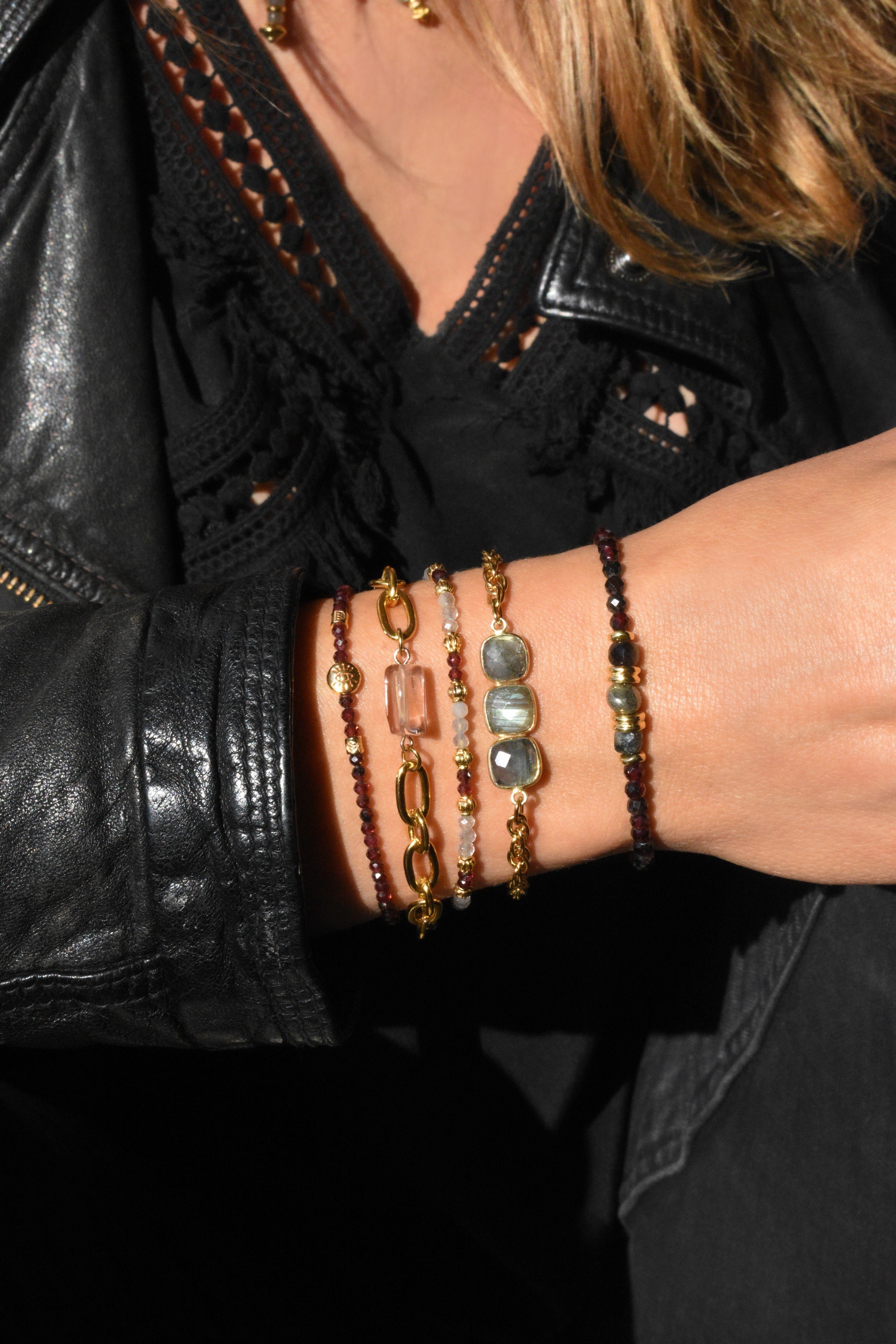 Garnet bracelet GINANDGER Red