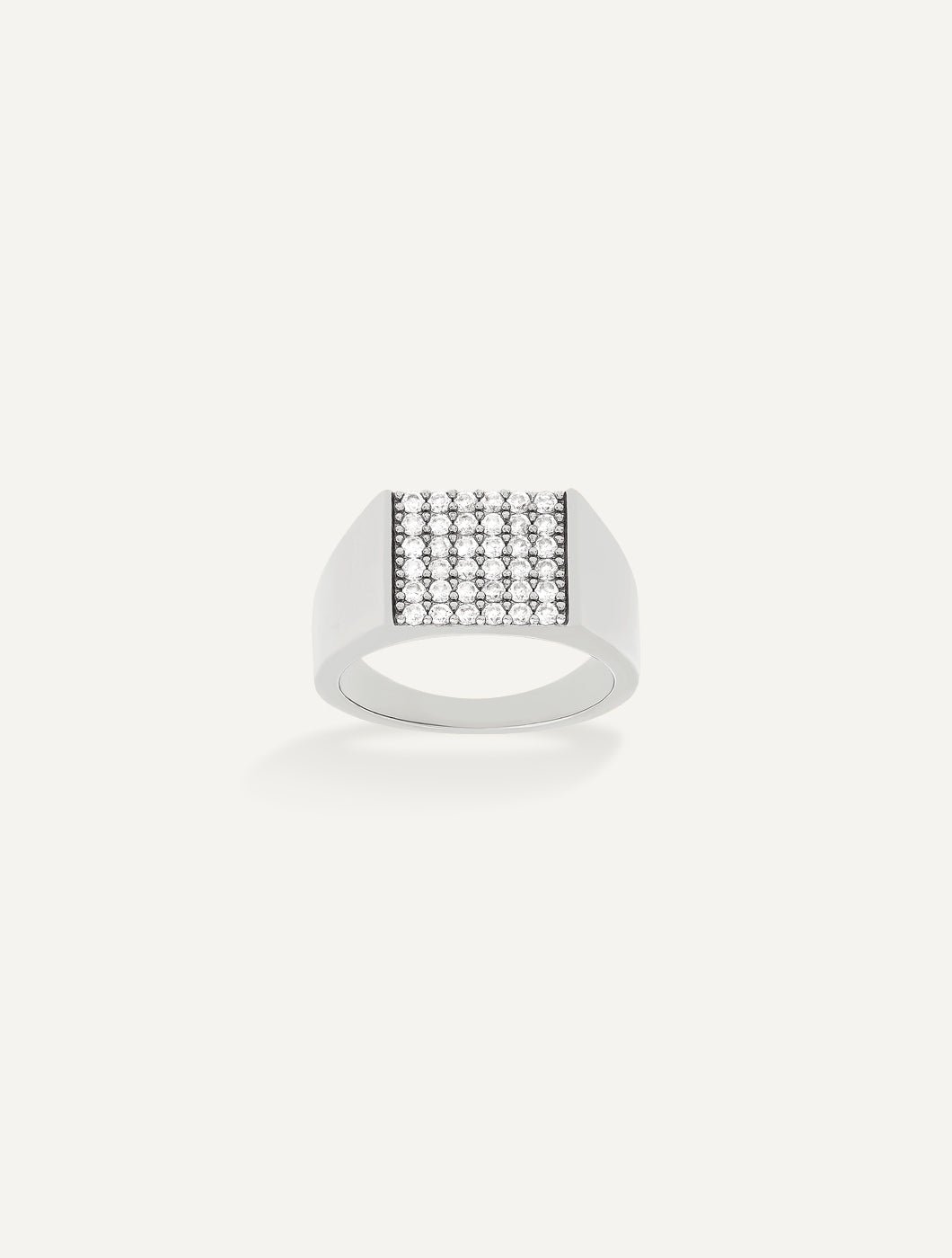 Bague Chevalière Art Déco Diamants