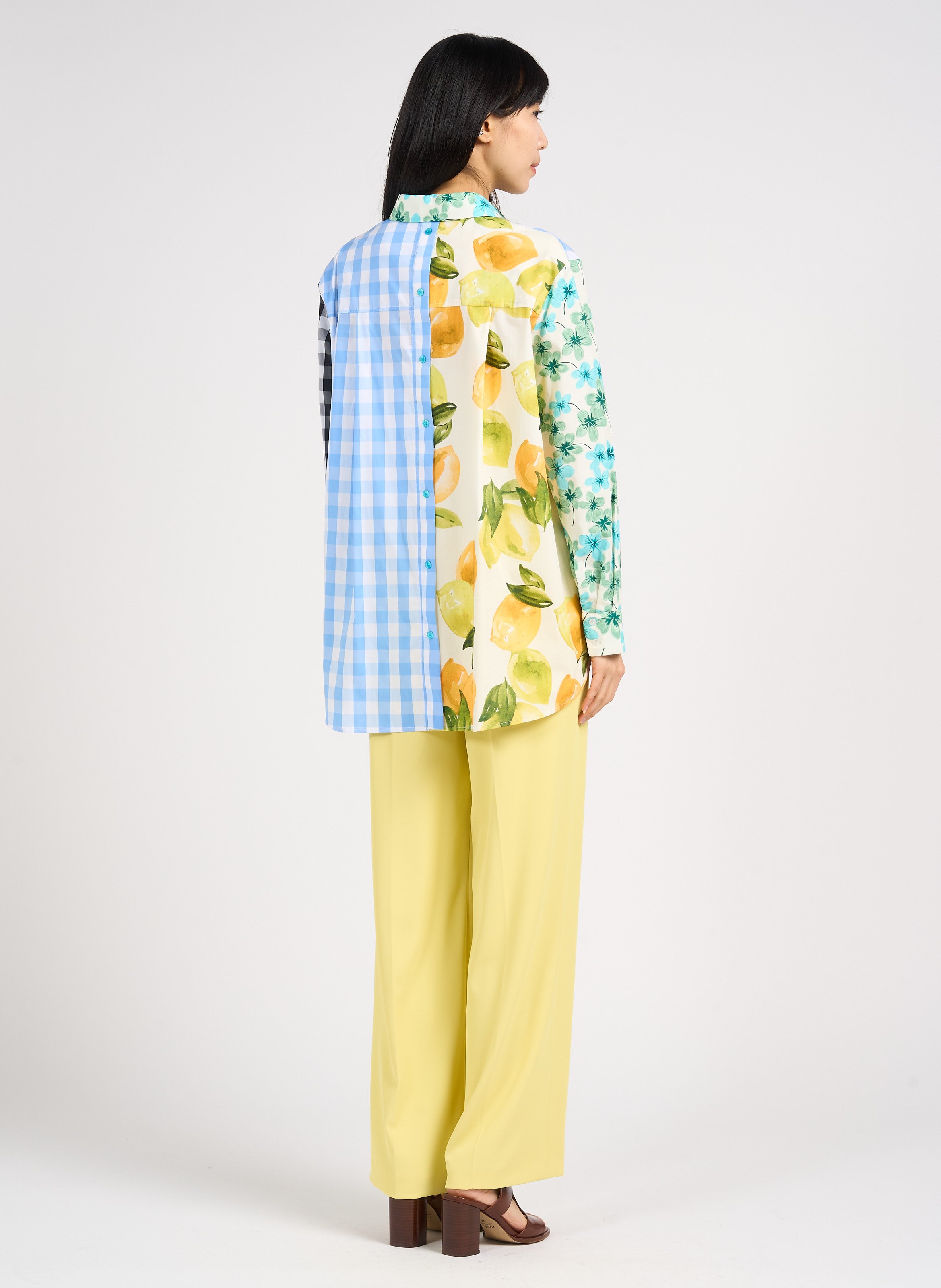 Straight classic collar cotton shirt IMPERIAL Multicolored