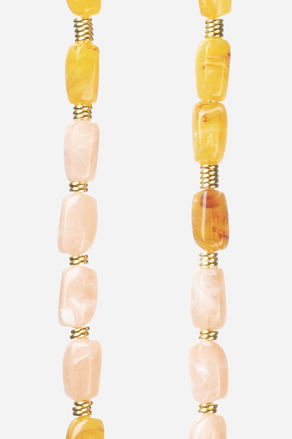 Beaded phone chain Yellow