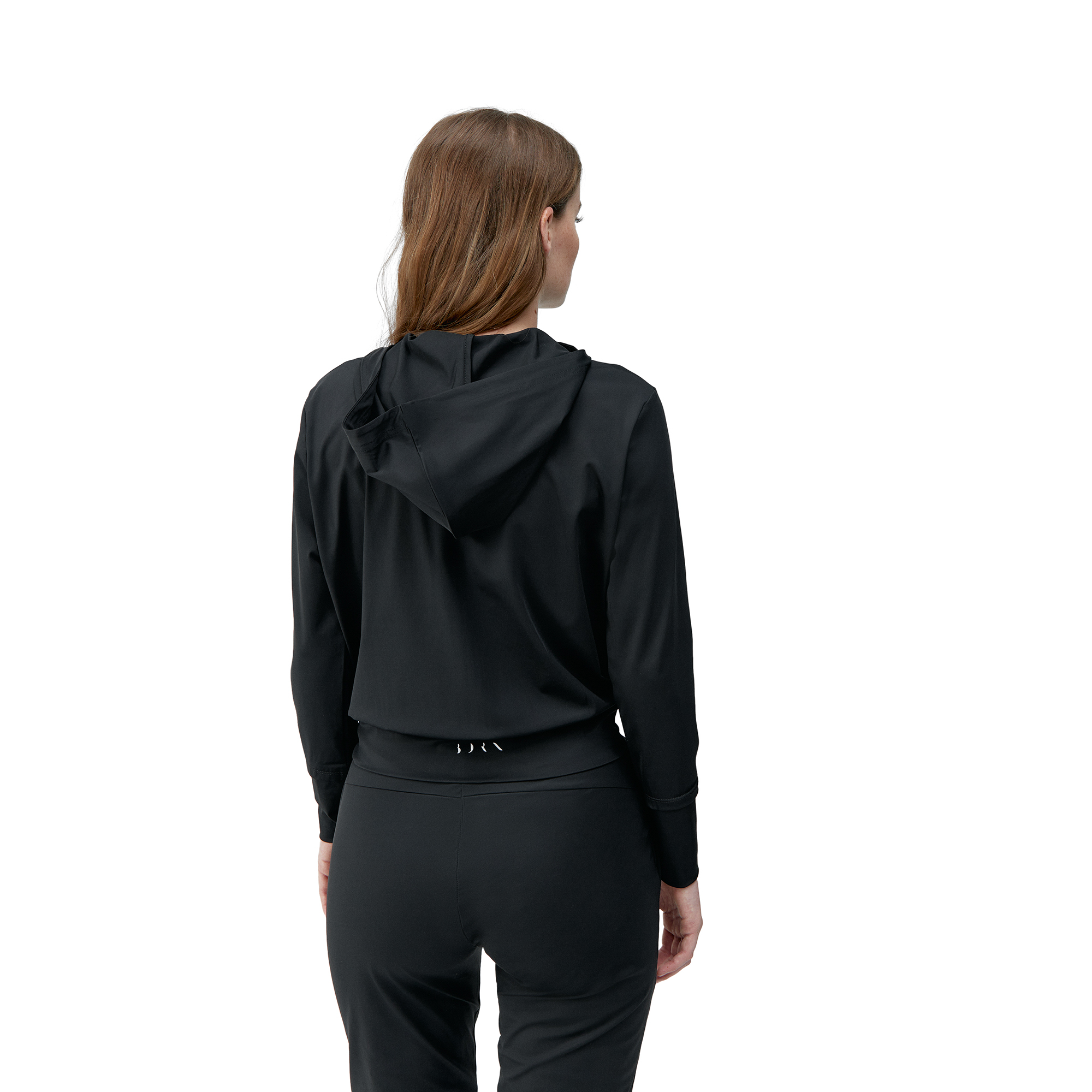 Light hooded sports jacket BORN LIVING YOGA Black