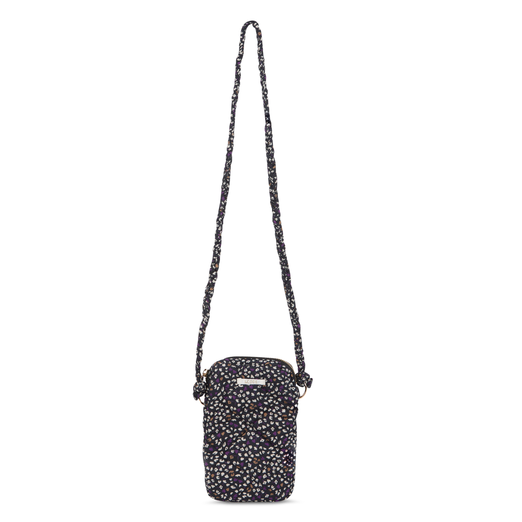 Cotton crossbody bag I CODE Purple