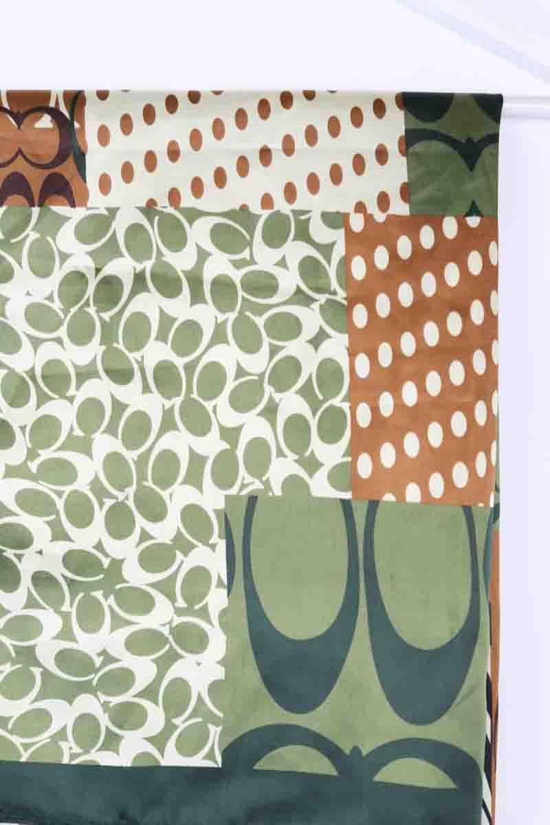 Silk stole  COACH - Seconde Main Khaki