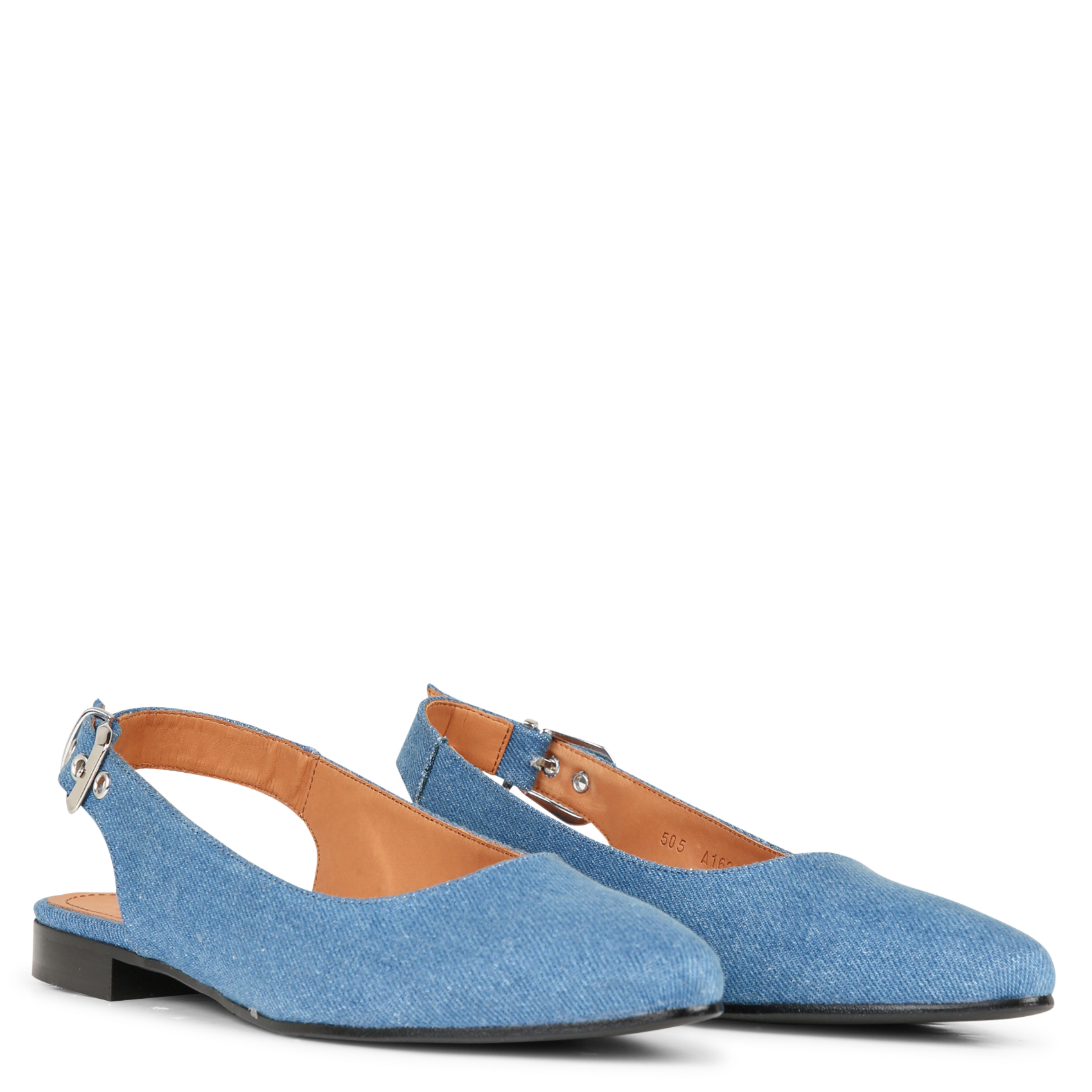 Slingbacks in denim BILLI BI Blauw