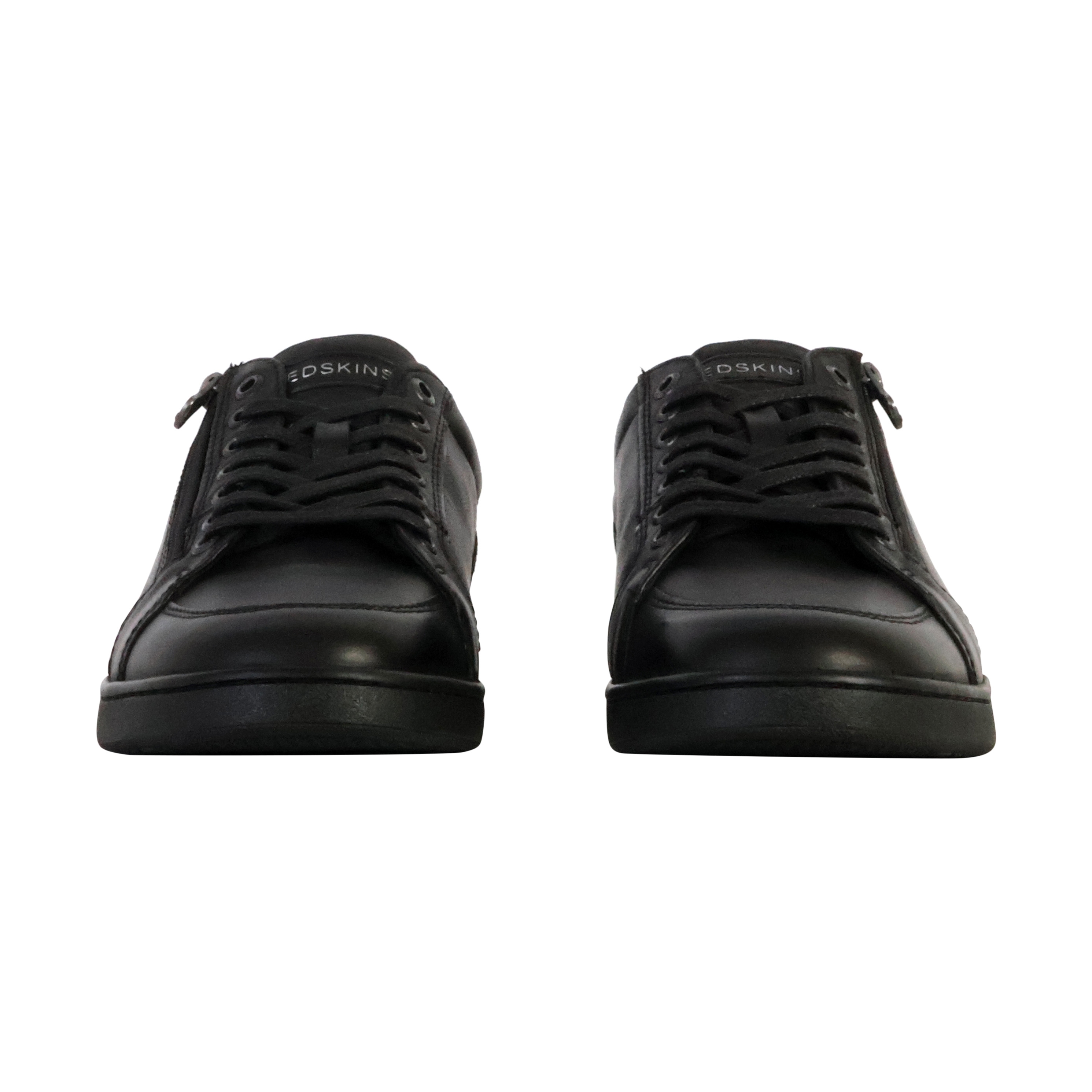 Low leather sneakers - decent REDSKINS Black
