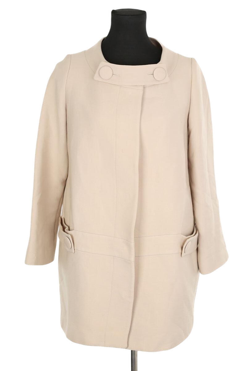 Voile and crochet dress TARA JARMON - Seconde Main Beige