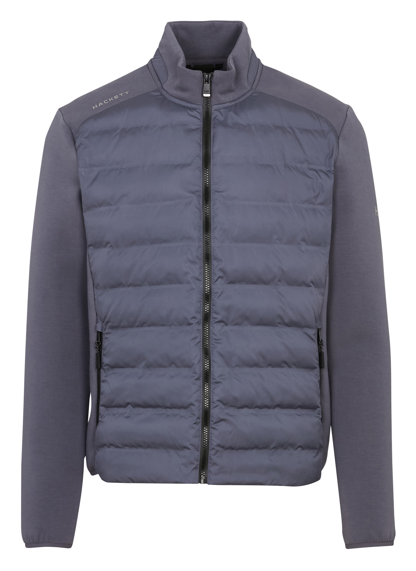 Sweater met opstaande kraag - katoenblend HACKETT Grijs