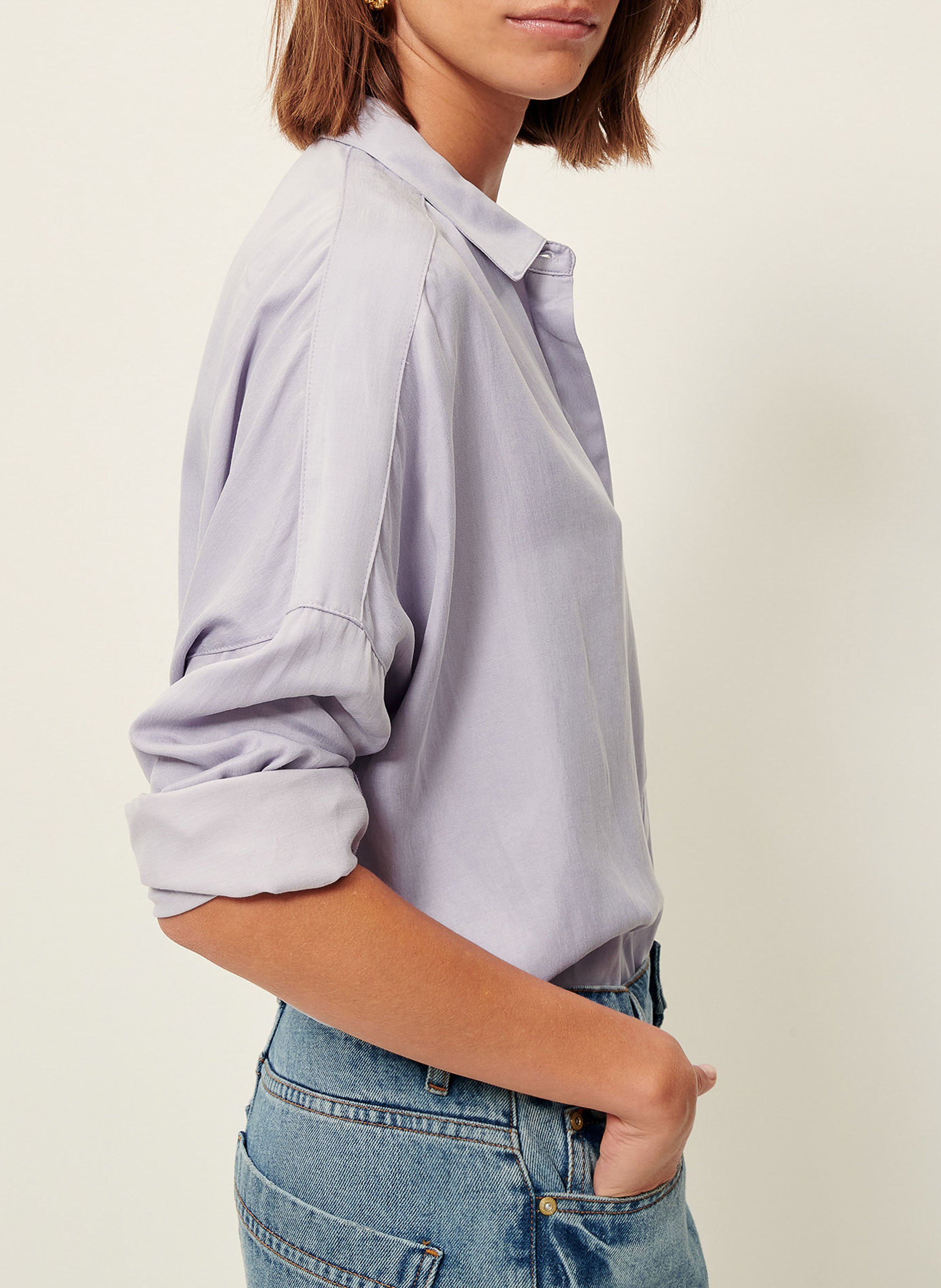 Chemise col classique SESSUN Violet