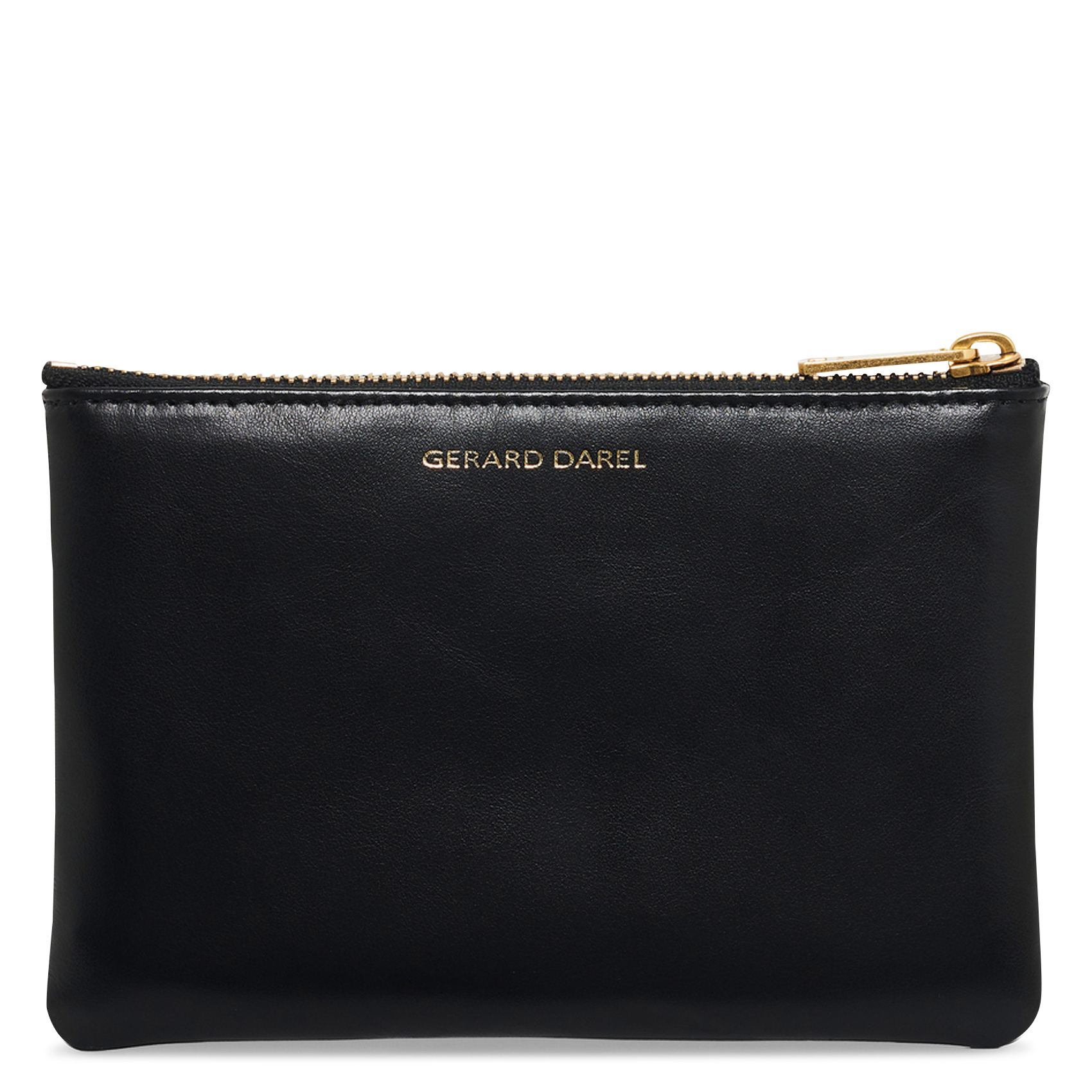 Porte-monnaie zippé en cuir  GERARD DAREL Noir