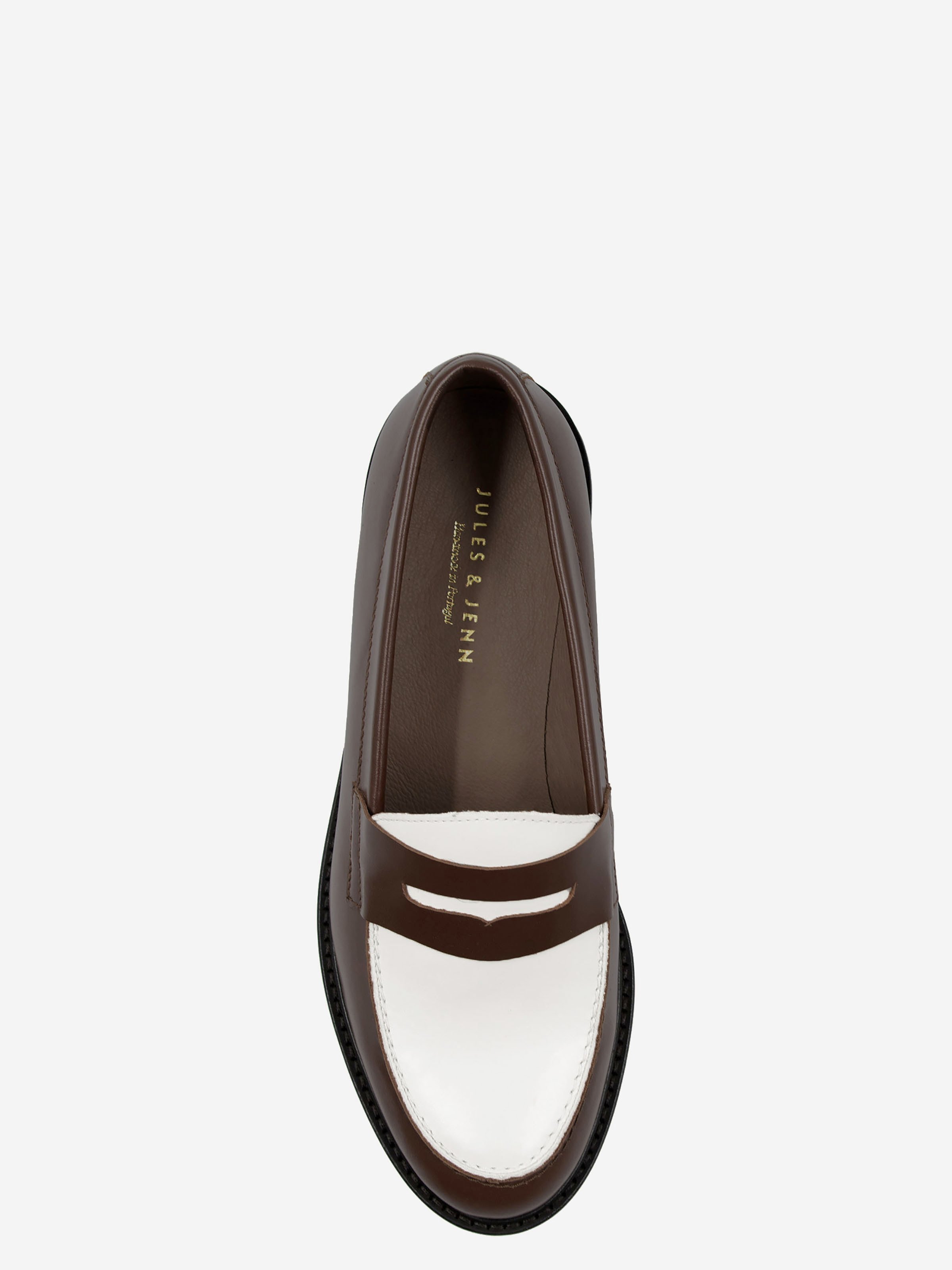 Leather loafers JULES & JENN Brown