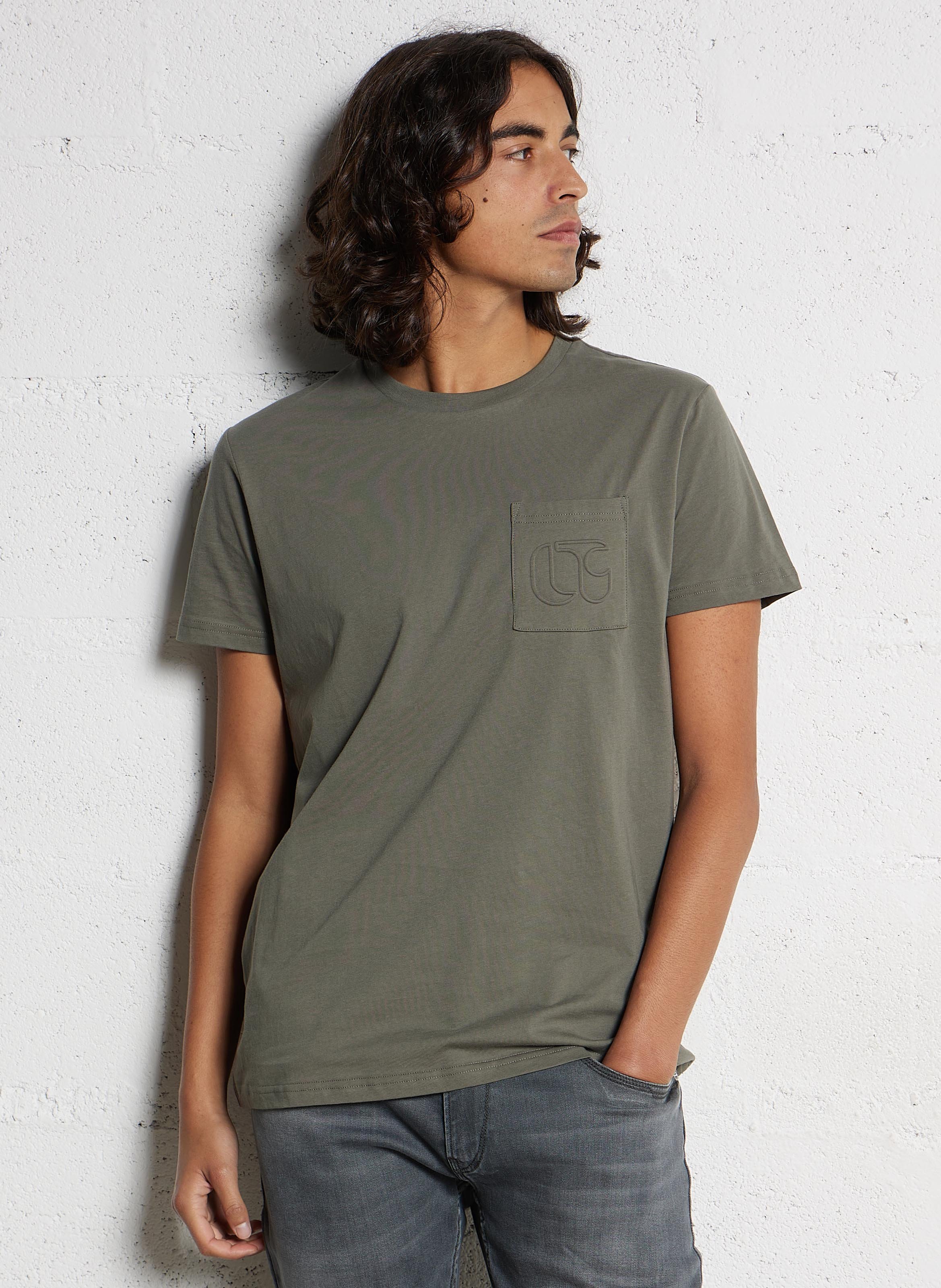 Maglietta girocollo dritta unita LE TEMPS DES CERISES Verde