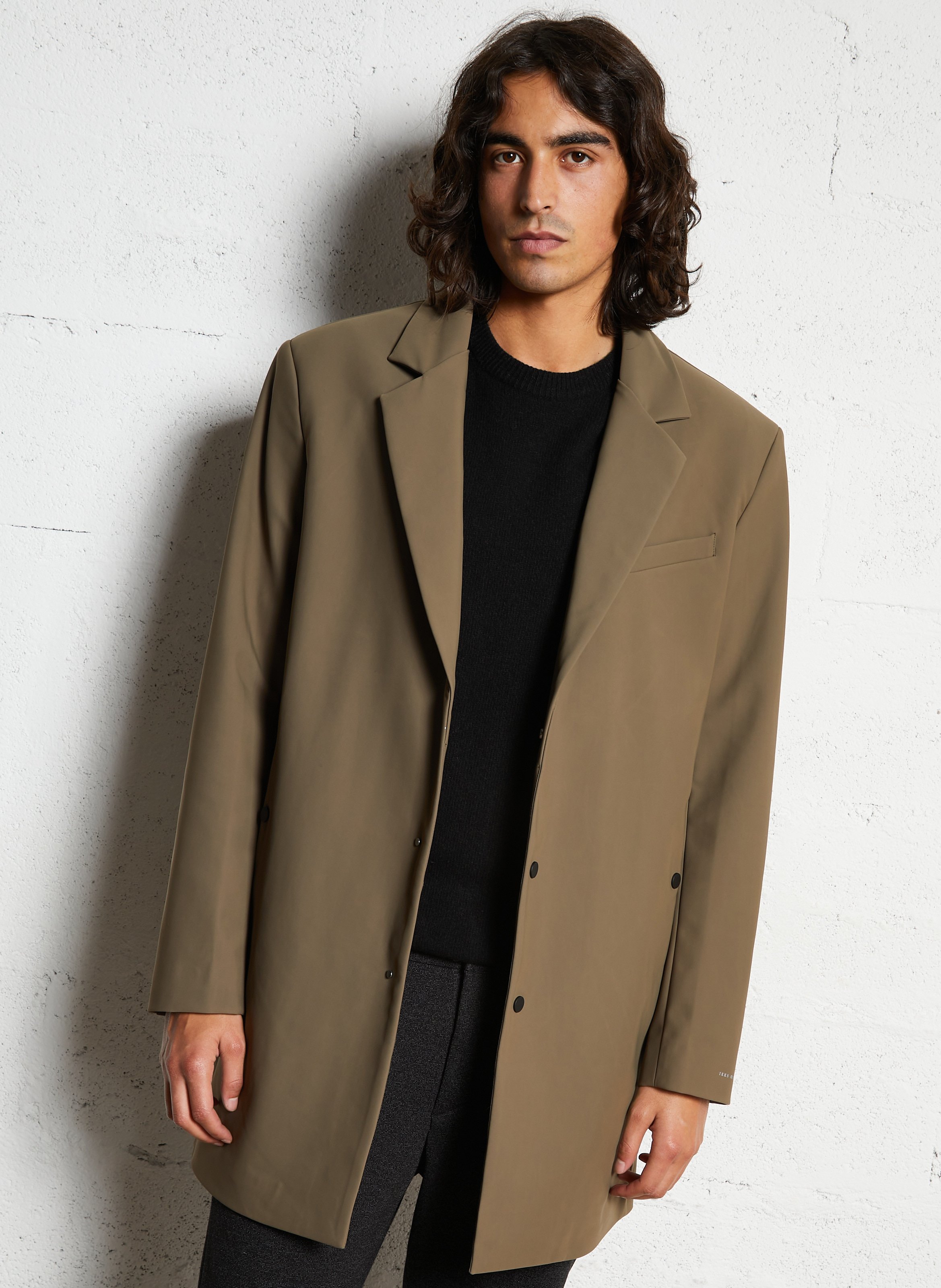 Gerade geschnittener Parka in Uni mit abnehmbarer Kapuze IKKS Braun